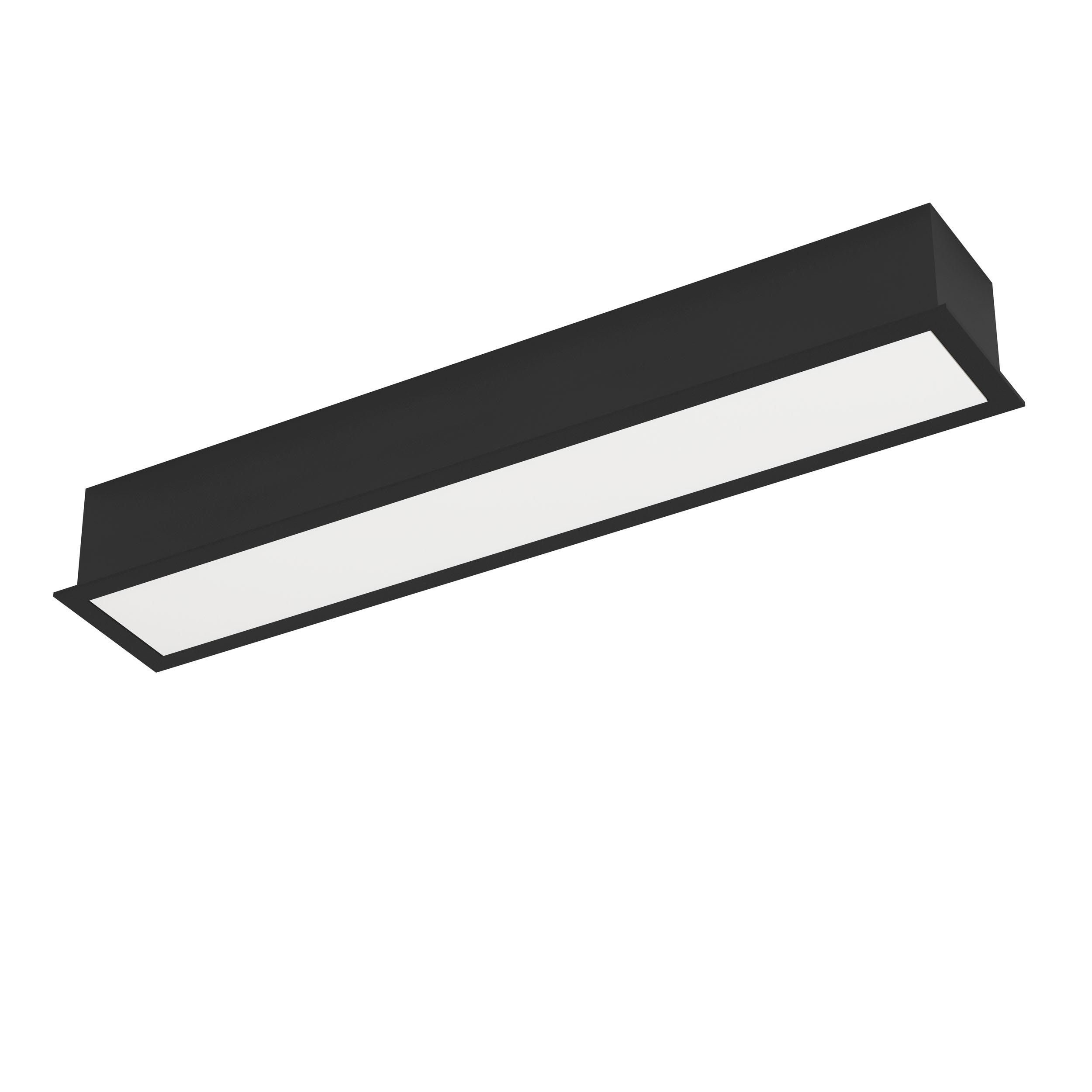 Plafonnier LED SALITTA noir L40cm