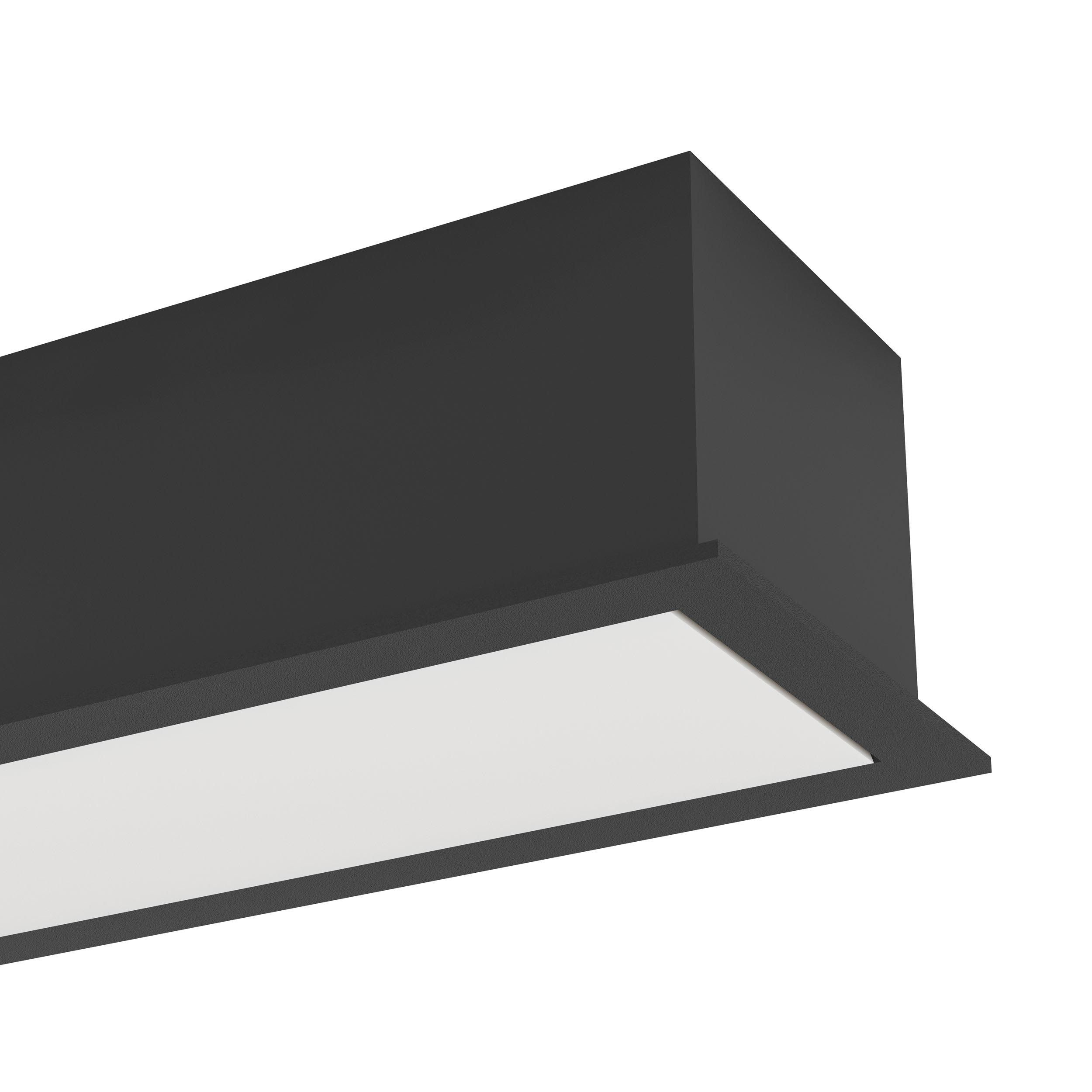 Plafonnier LED SALITTA noir L40cm