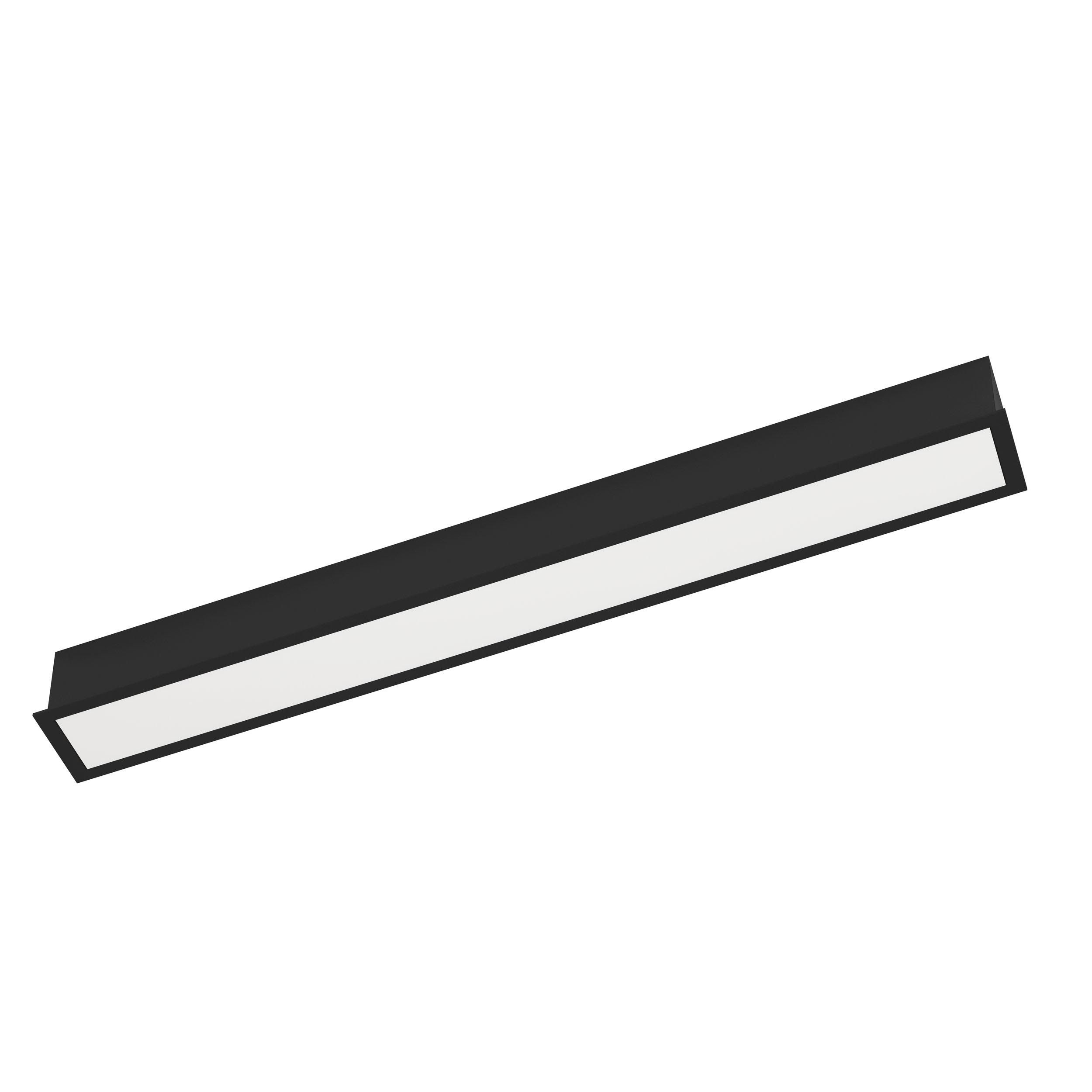 Plafonnier LED SALITTA noir L60cm