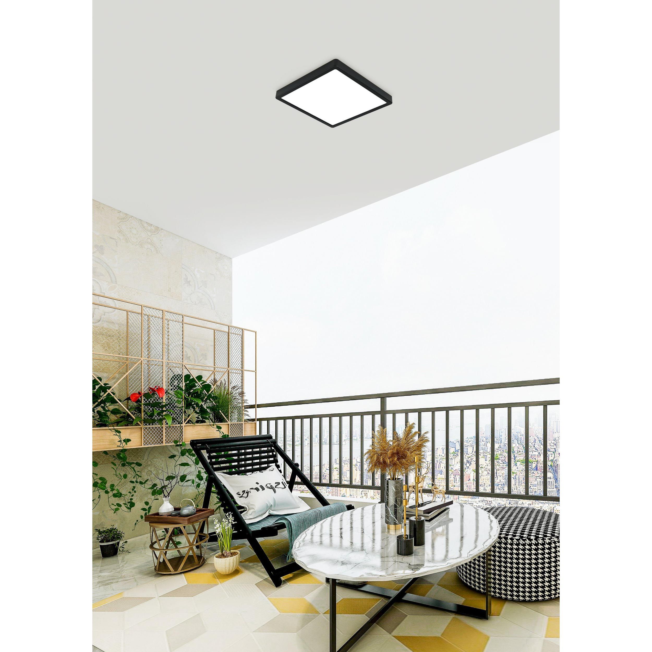 Plafonnier extérieur LED ARGOLIS noir Ø28,5cm