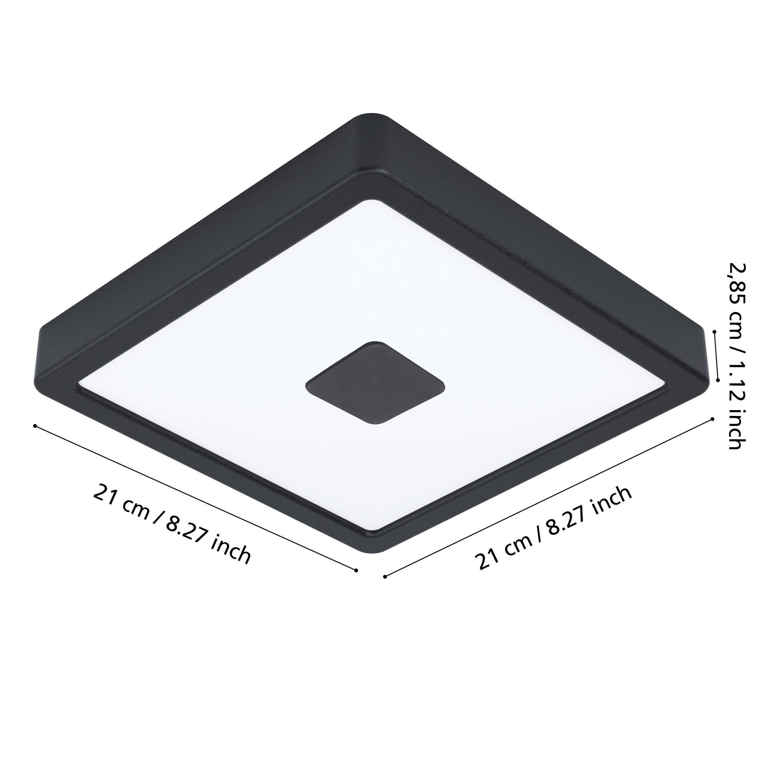 Plafonnier extérieur LED IPHIAS 2 noir Ø21cm