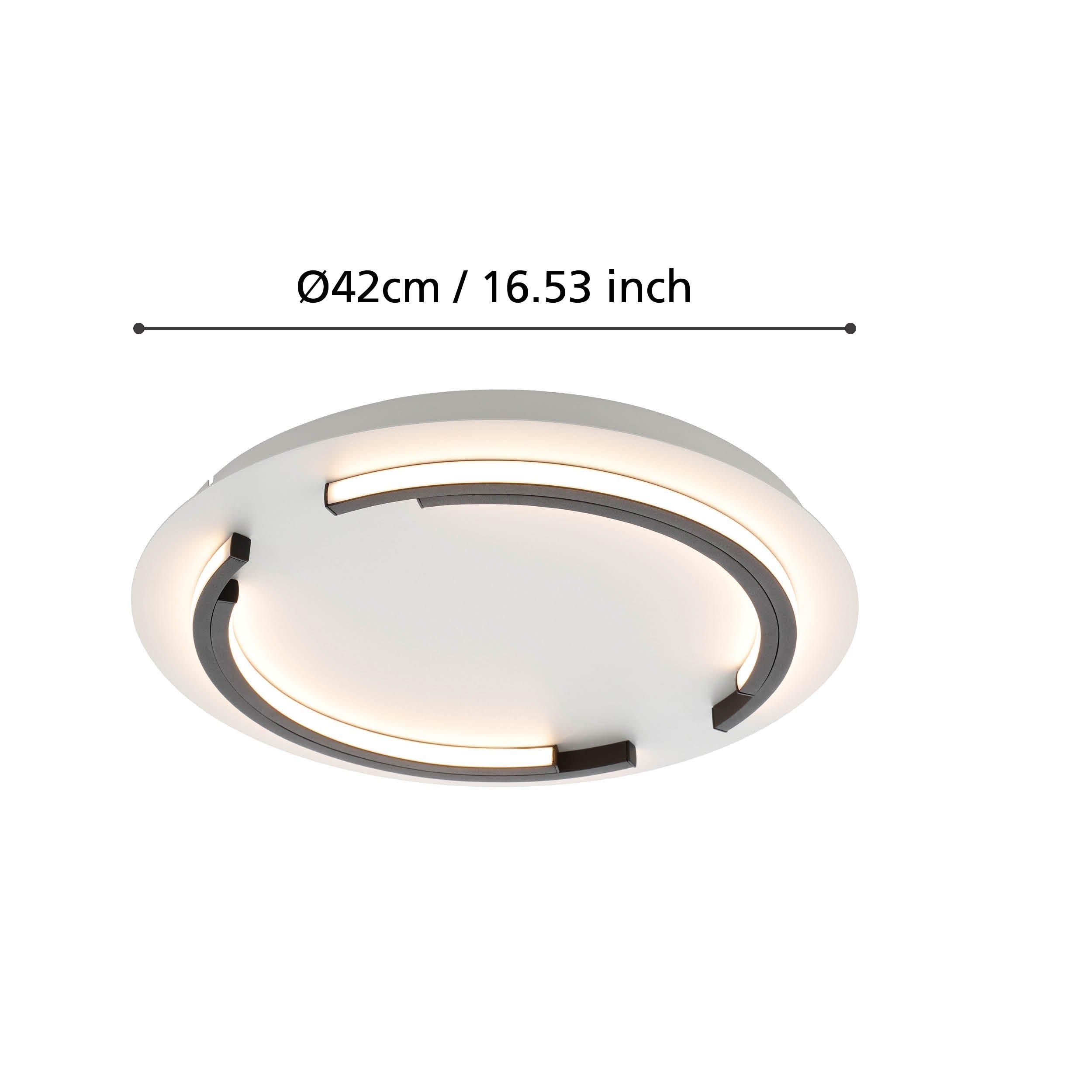 Plafonnier LED ZAMPOTE blanc Ø42cm