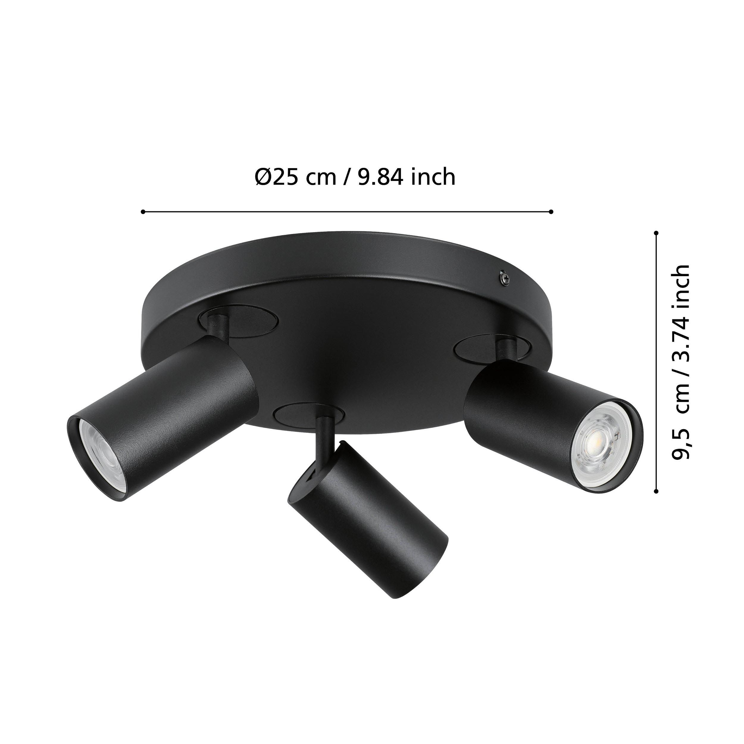 Spot TELIMBELA-Z noir Ø25cm