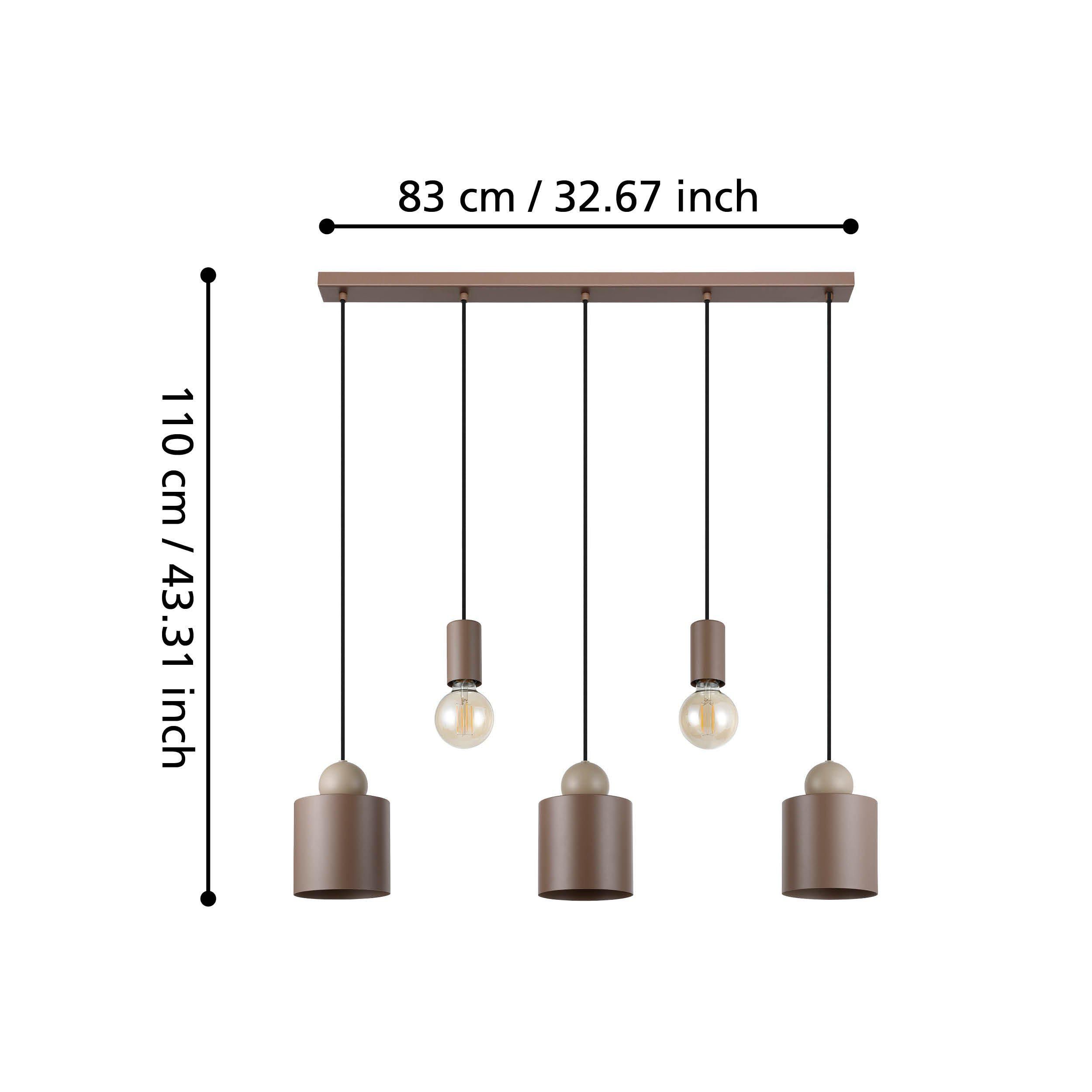 Suspension GAZZOLA marron L91cm