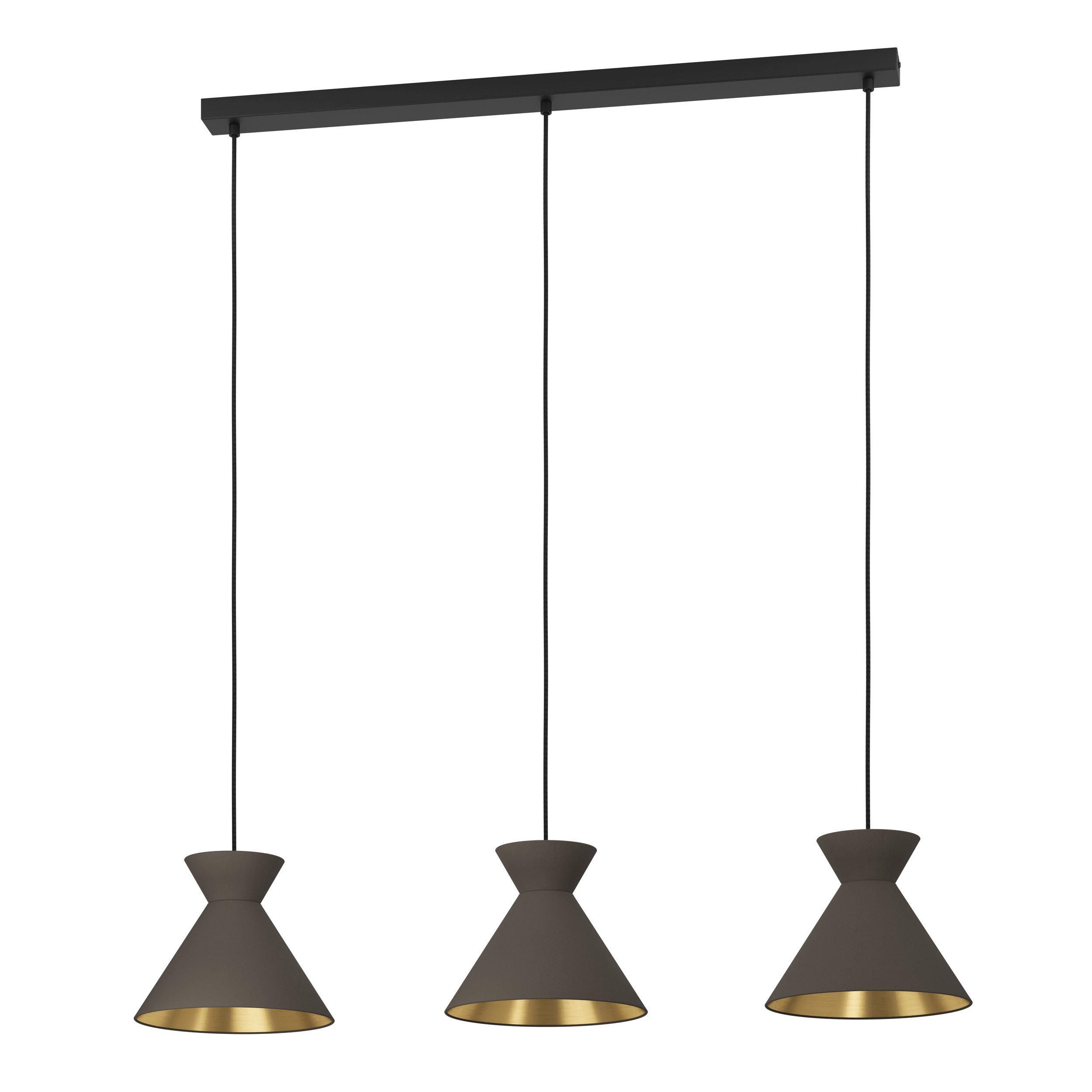 Suspension NASTASIA tissu marron L100cm