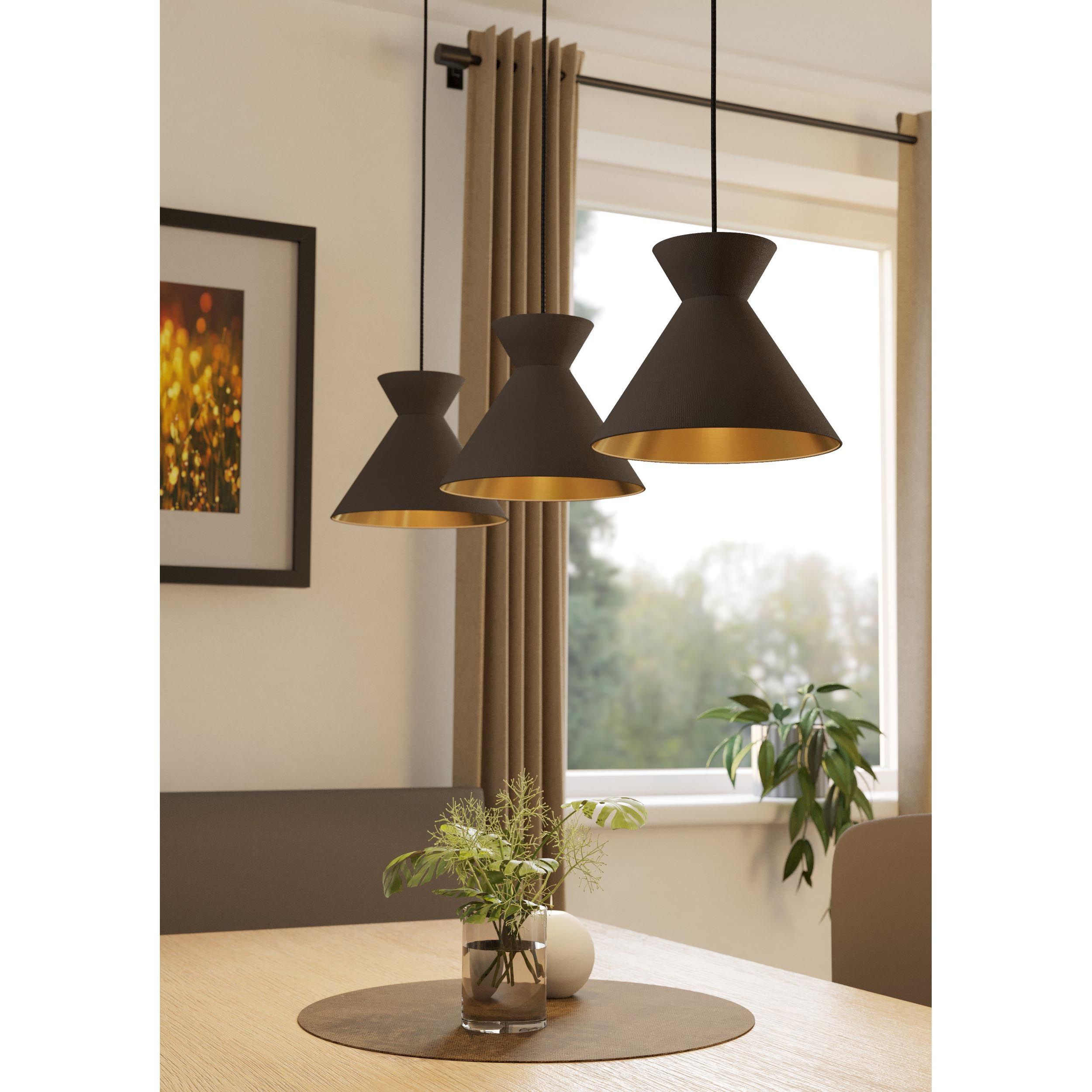 Suspension NASTASIA tissu marron L100cm