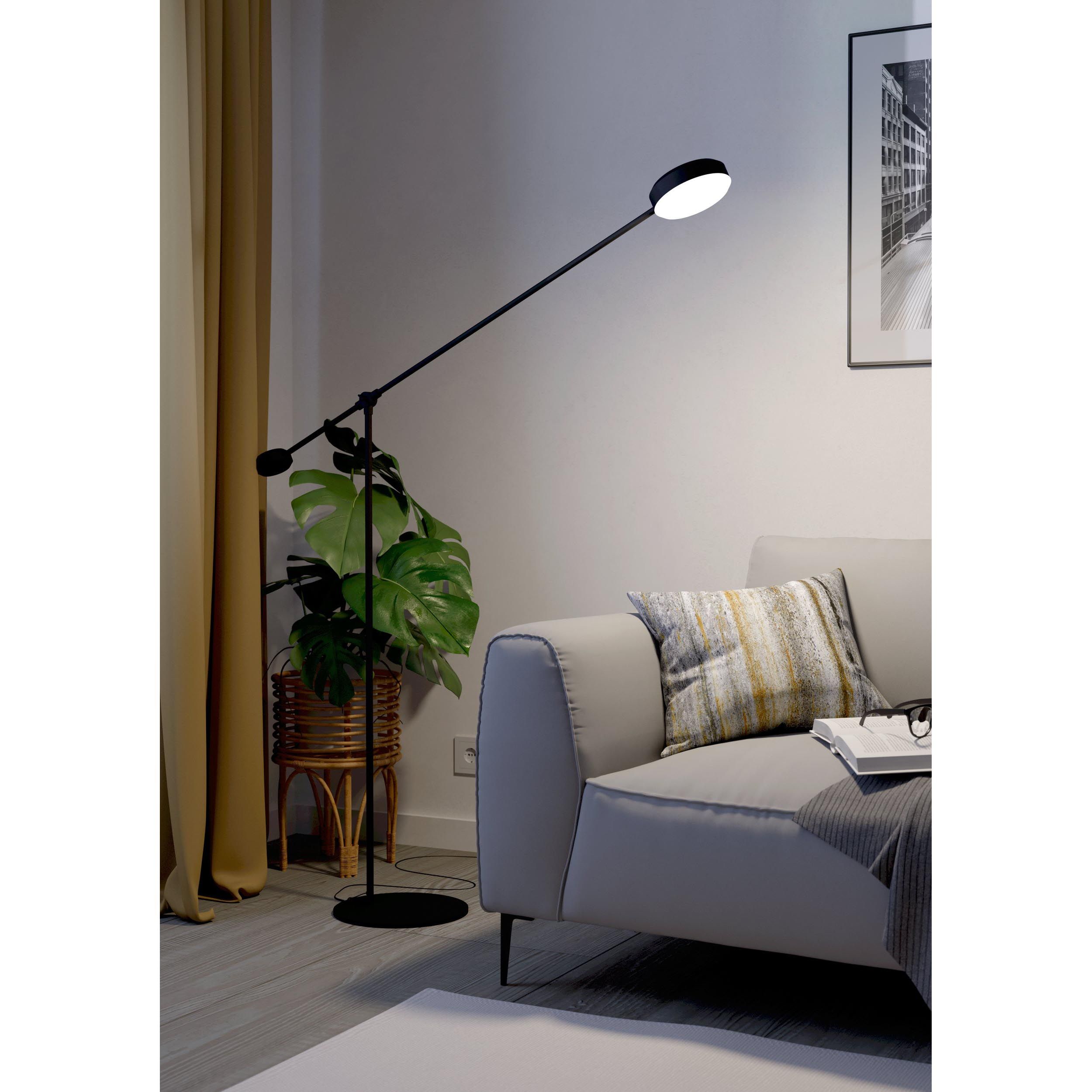 Lampadaire LED CLAVELLINA noir H160,5cm
