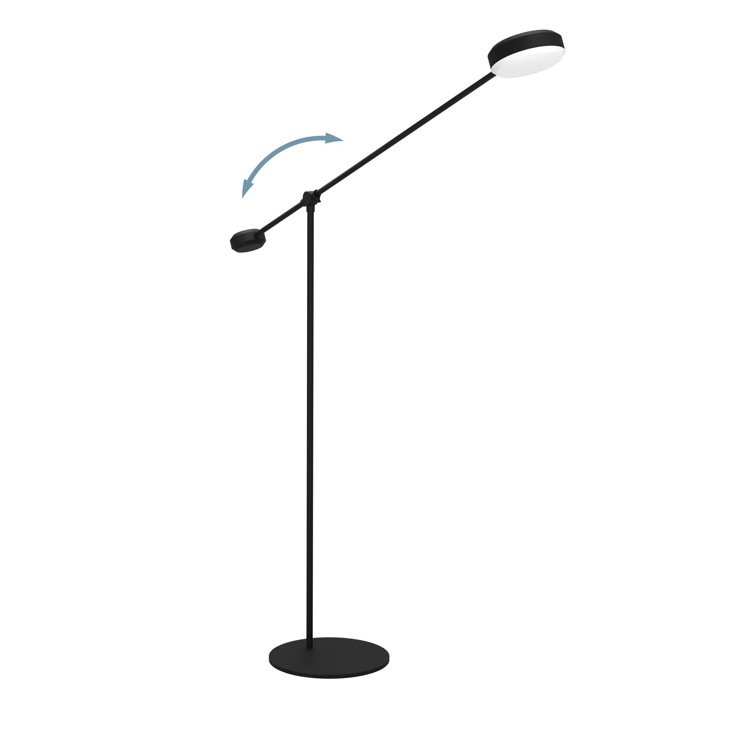 Lampadaire LED CLAVELLINA noir H160,5cm