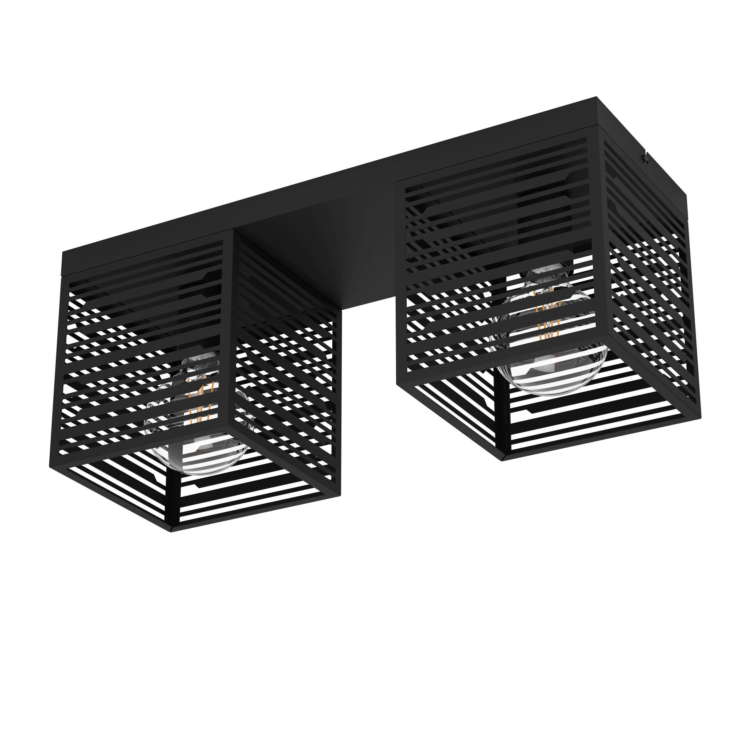 Plafonnier PIEDRITAS noir Ø51,5cm