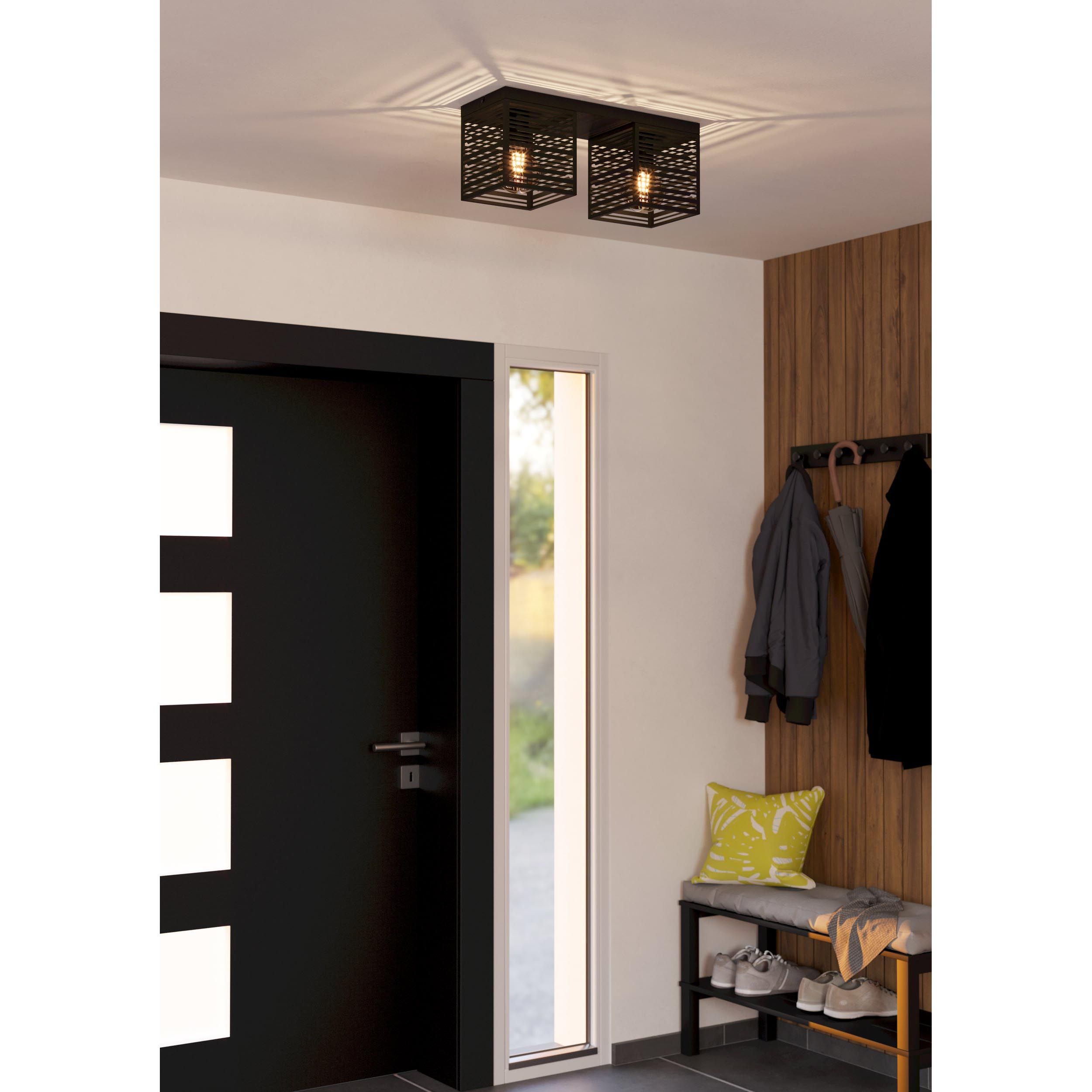 Plafonnier PIEDRITAS noir Ø51,5cm