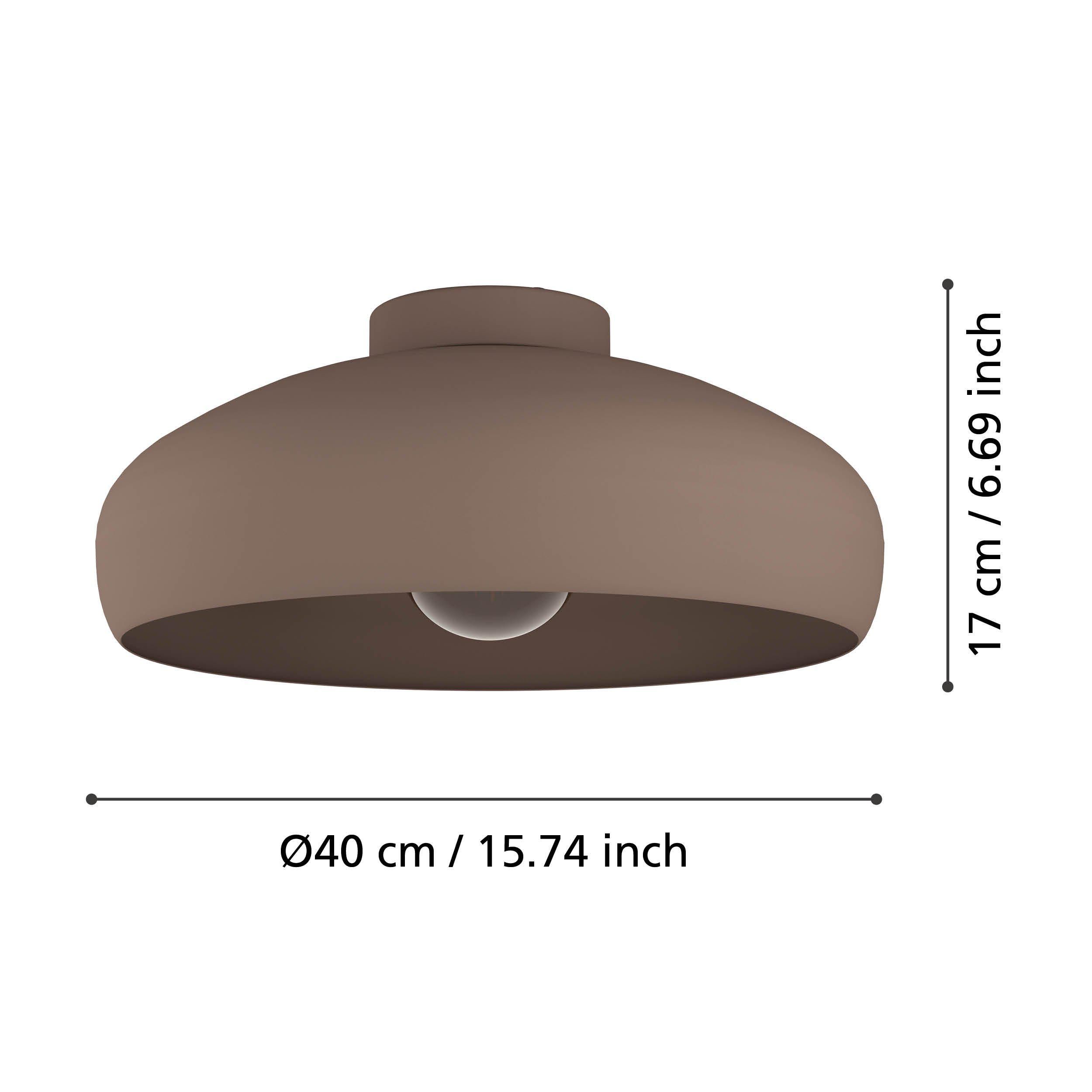 Plafonnier MOGANO marron Ø40cm