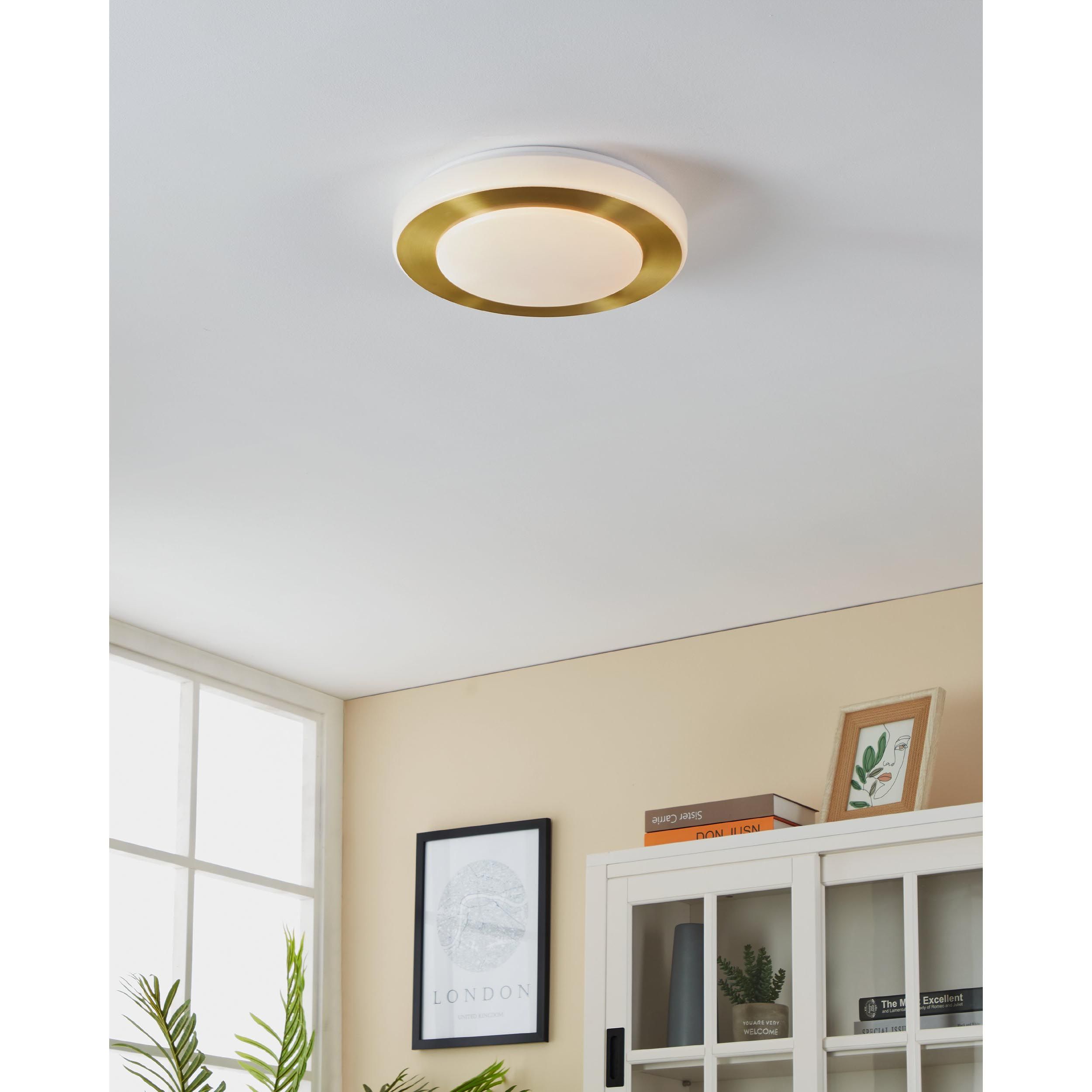Plafonnier LED CARPI doré Ø30cm
