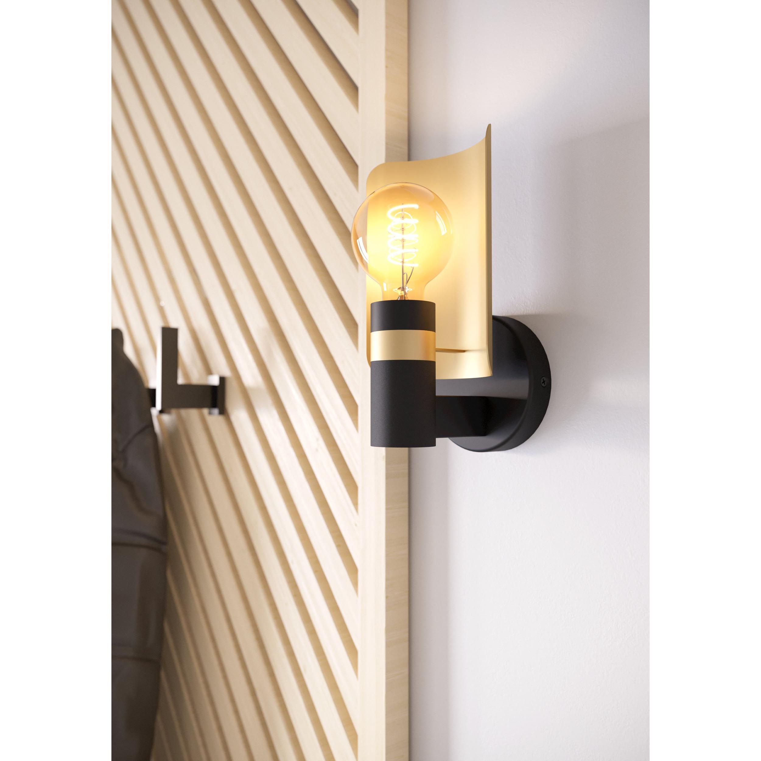 Applique HAYES noir L12cm