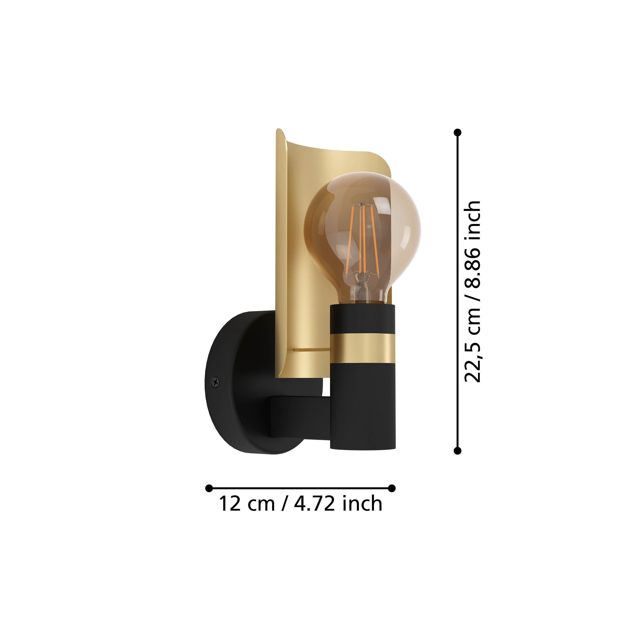 Applique HAYES noir L12cm