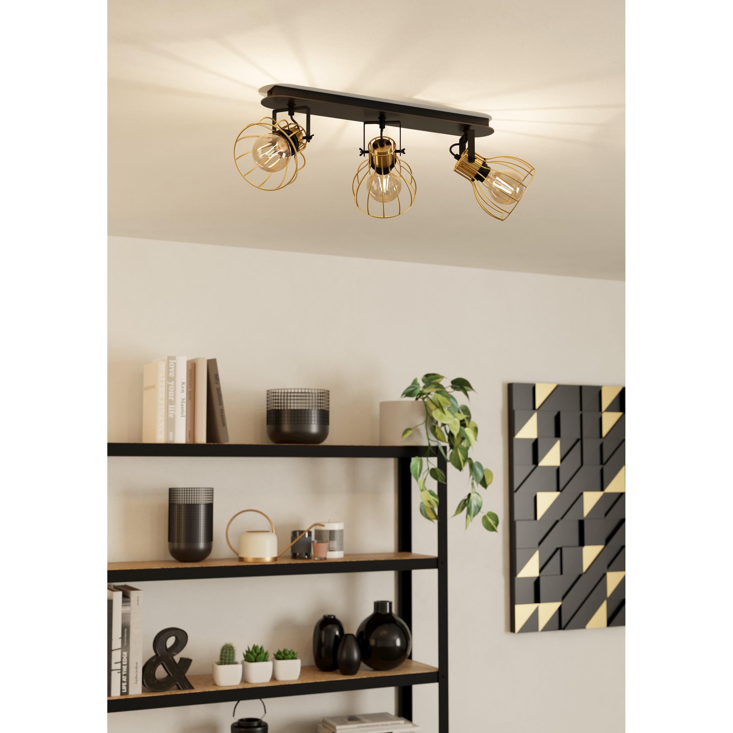 Réglette SAMBATELLO doré L70cm