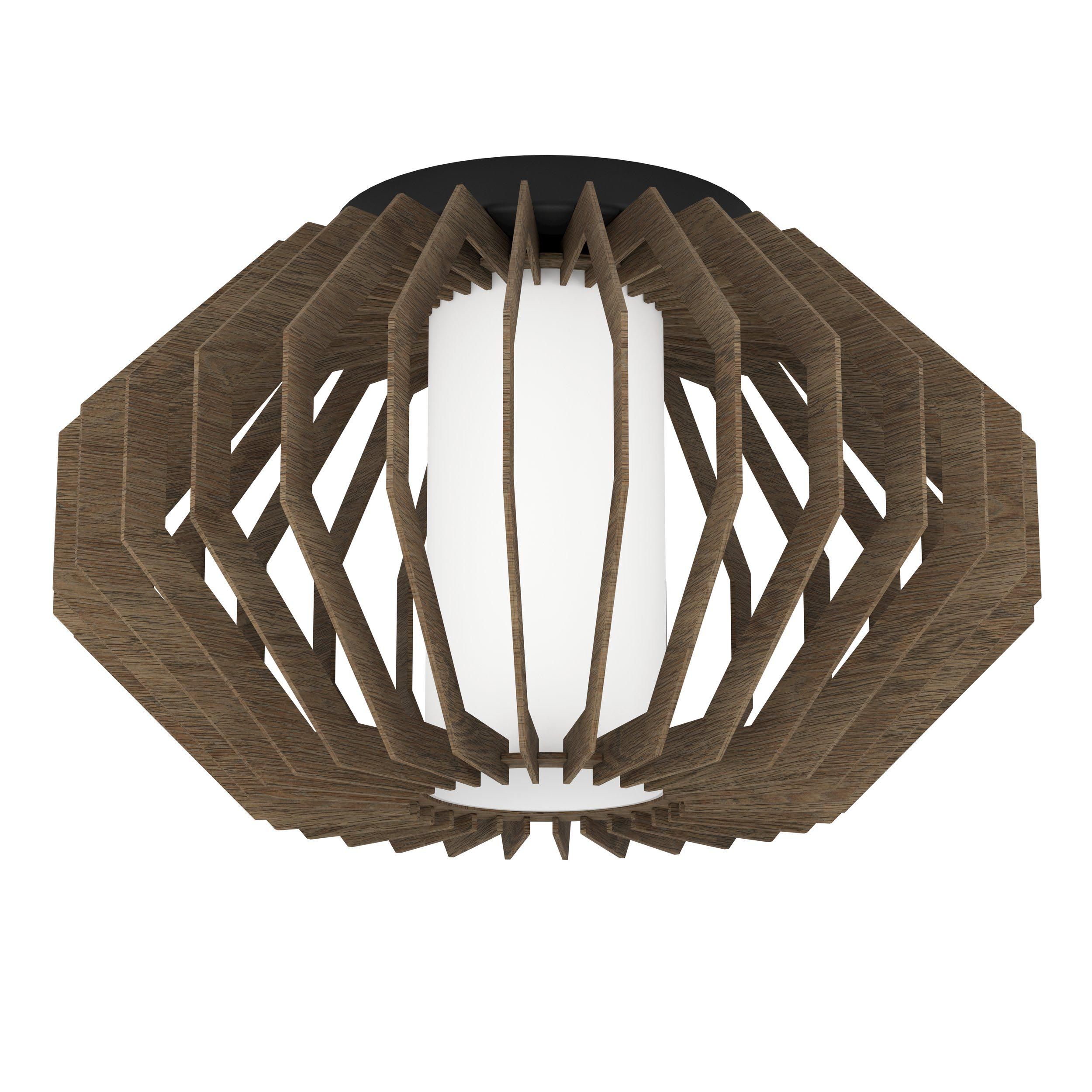 Plafonnier RUSTICARIA  bois noir Ø45cm