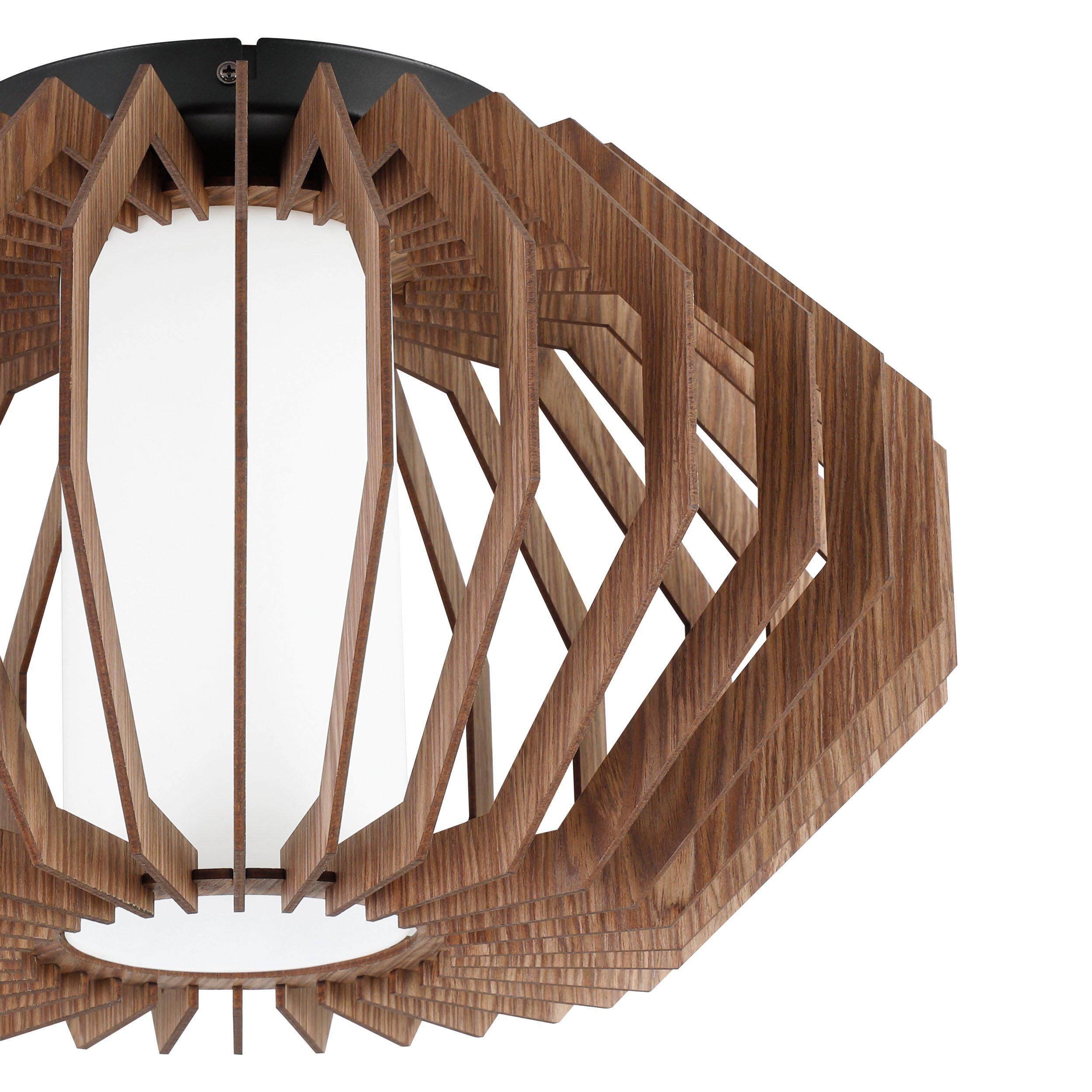 Plafonnier RUSTICARIA  bois noir Ø45cm