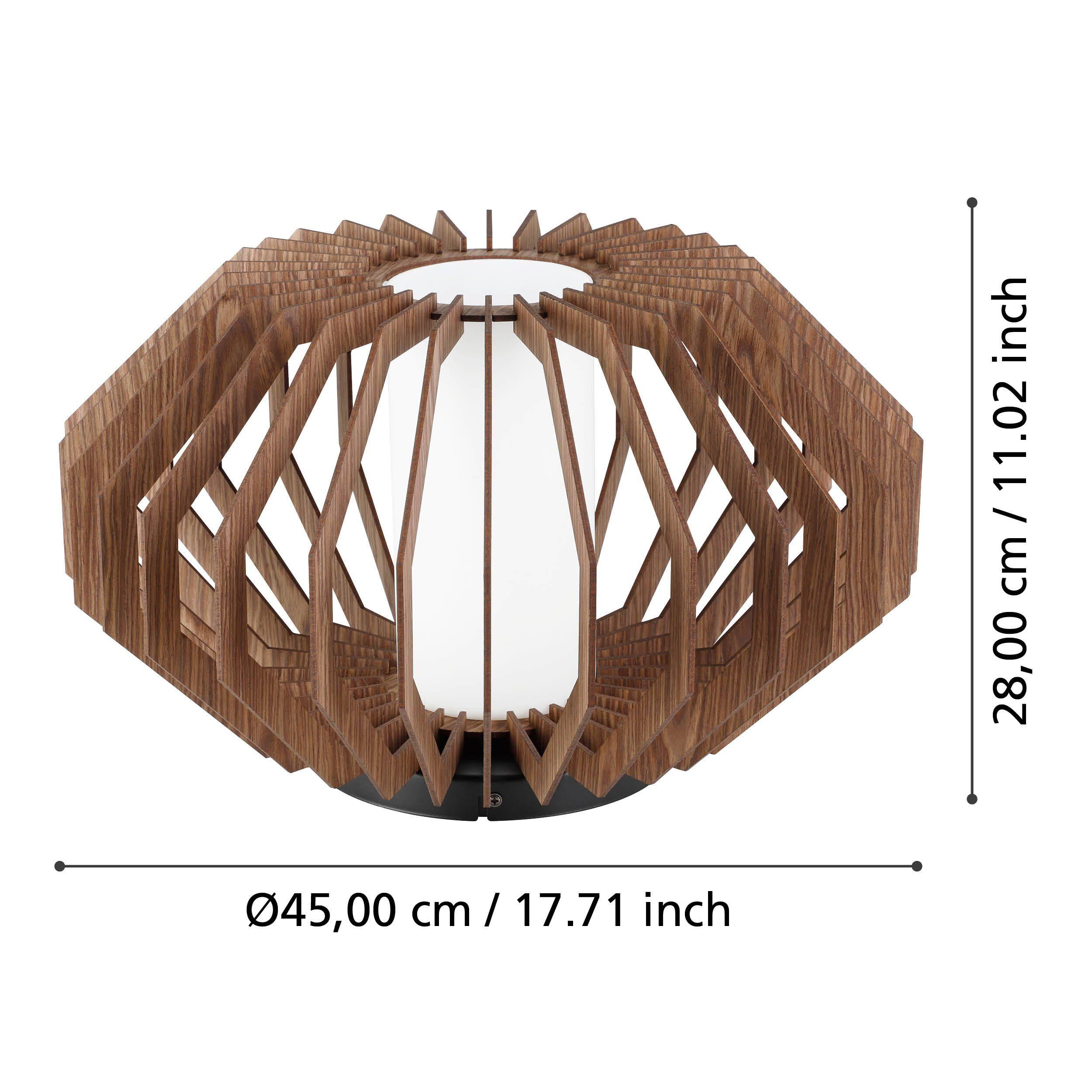 Plafonnier RUSTICARIA  bois noir Ø45cm