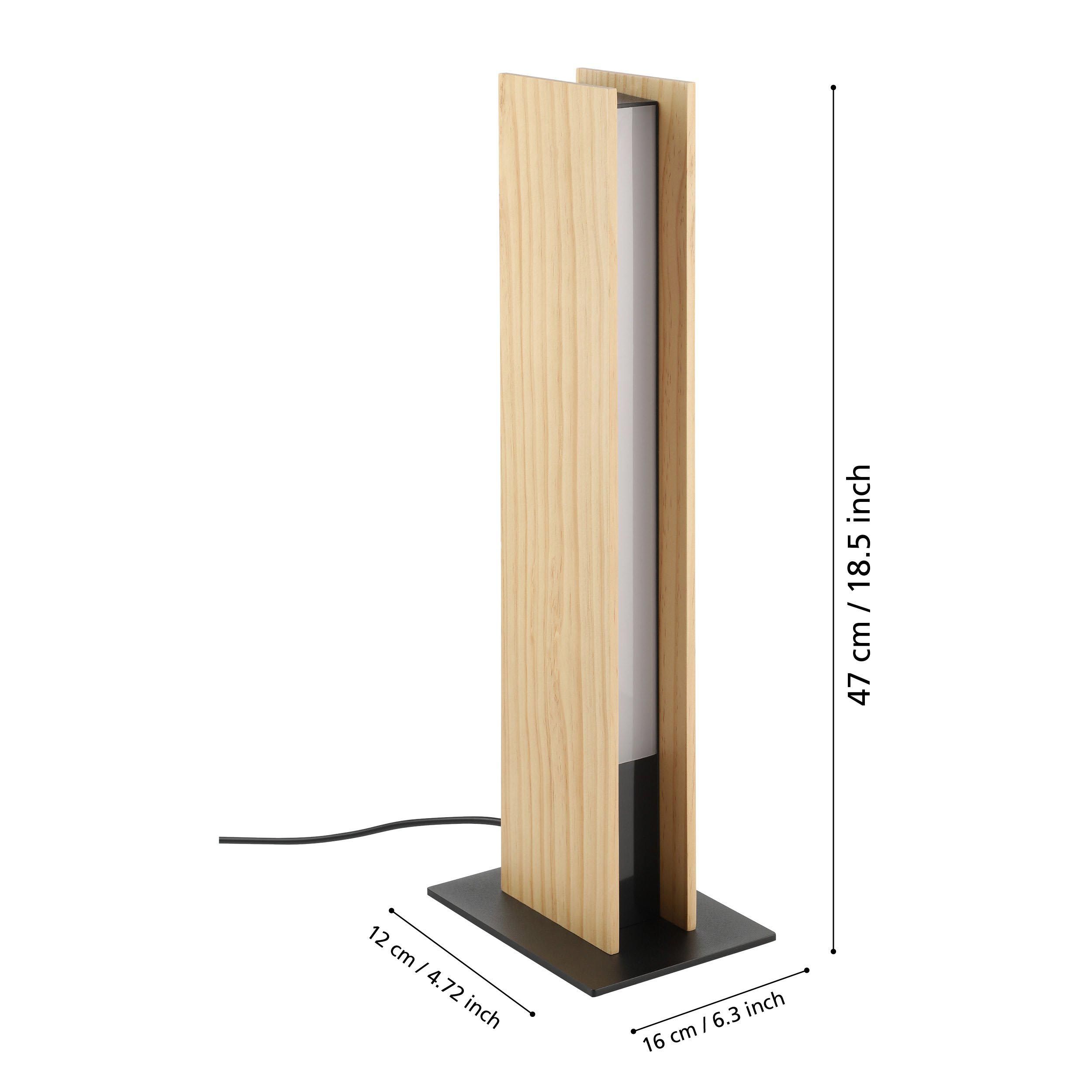 Lampe de table naturel bois ANCHORENA-Z LED INT 1X16W