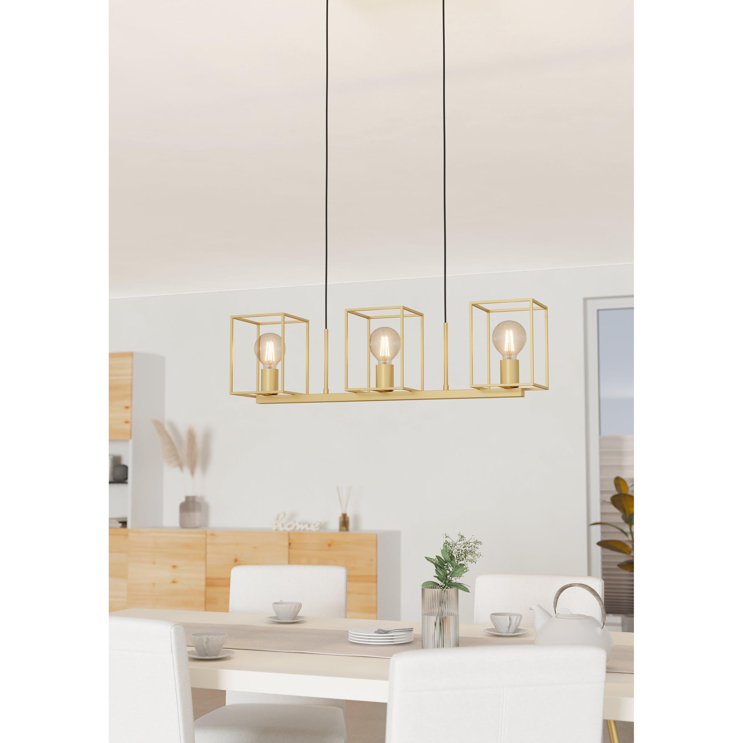 Suspension métal doré CUMIOLE E27 3X40W
