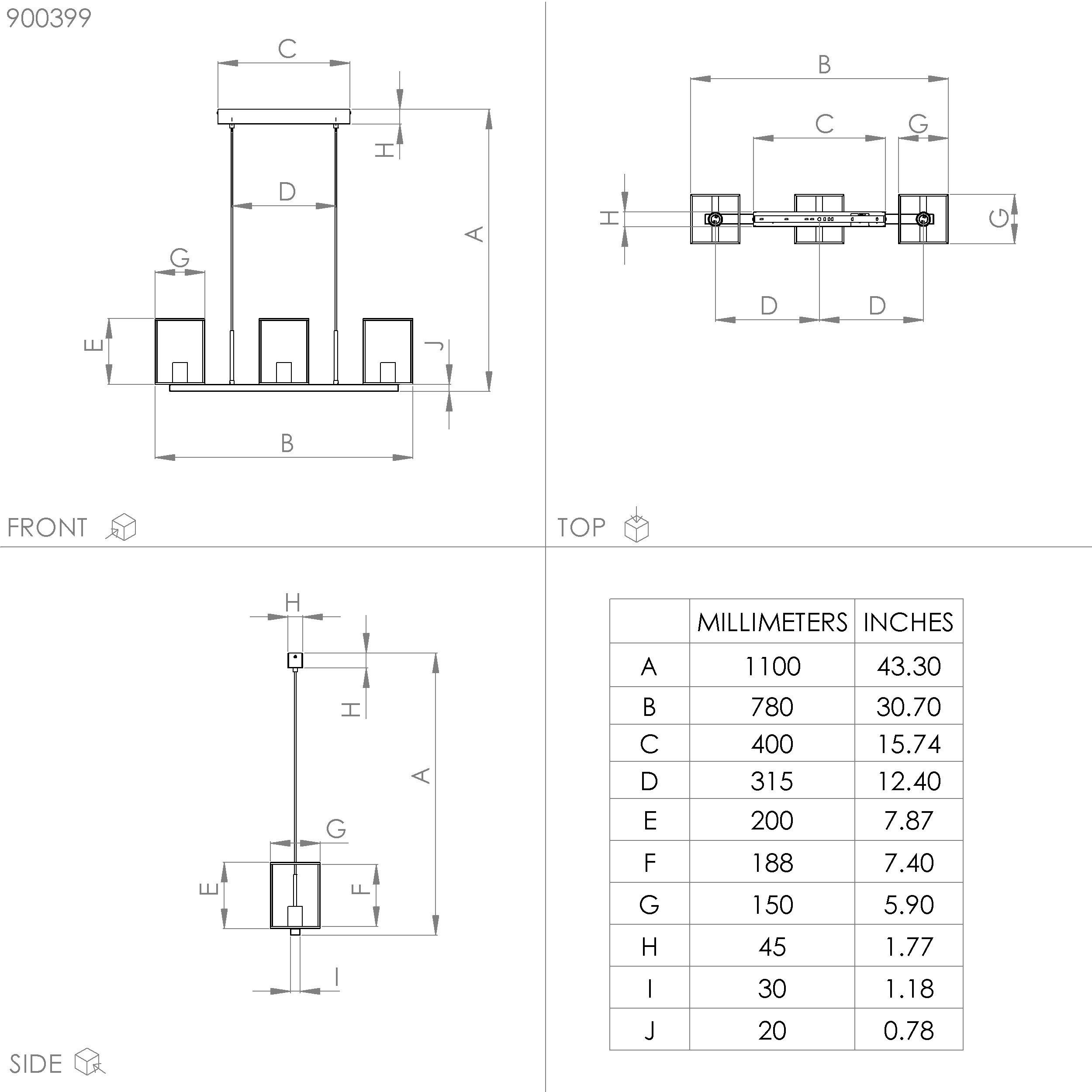 Suspension métal doré CUMIOLE E27 3X40W