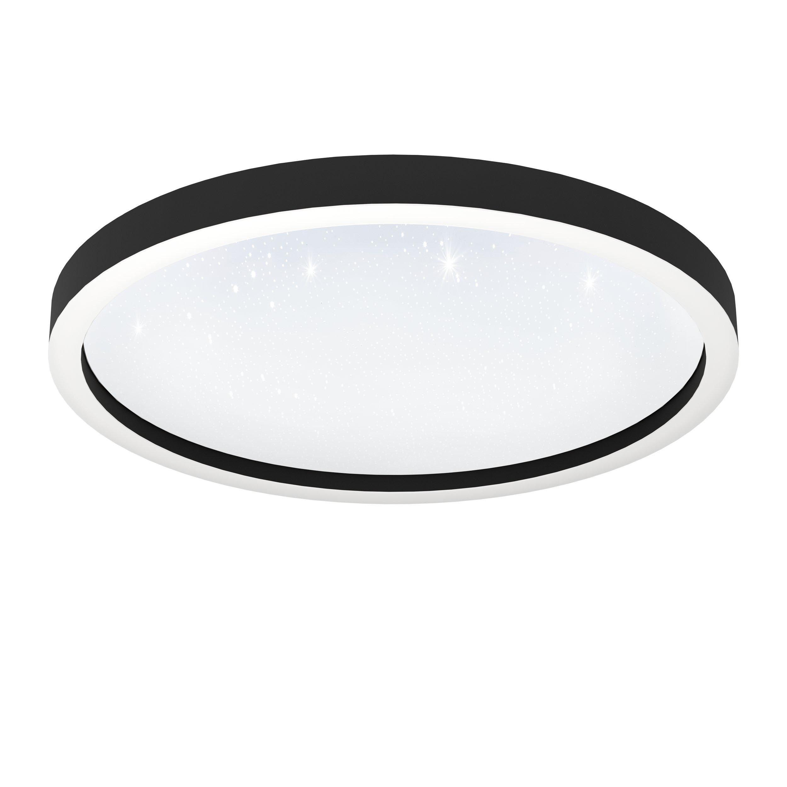Plafonnier connecté MONTEMORELOS-Z noir Ø57cm