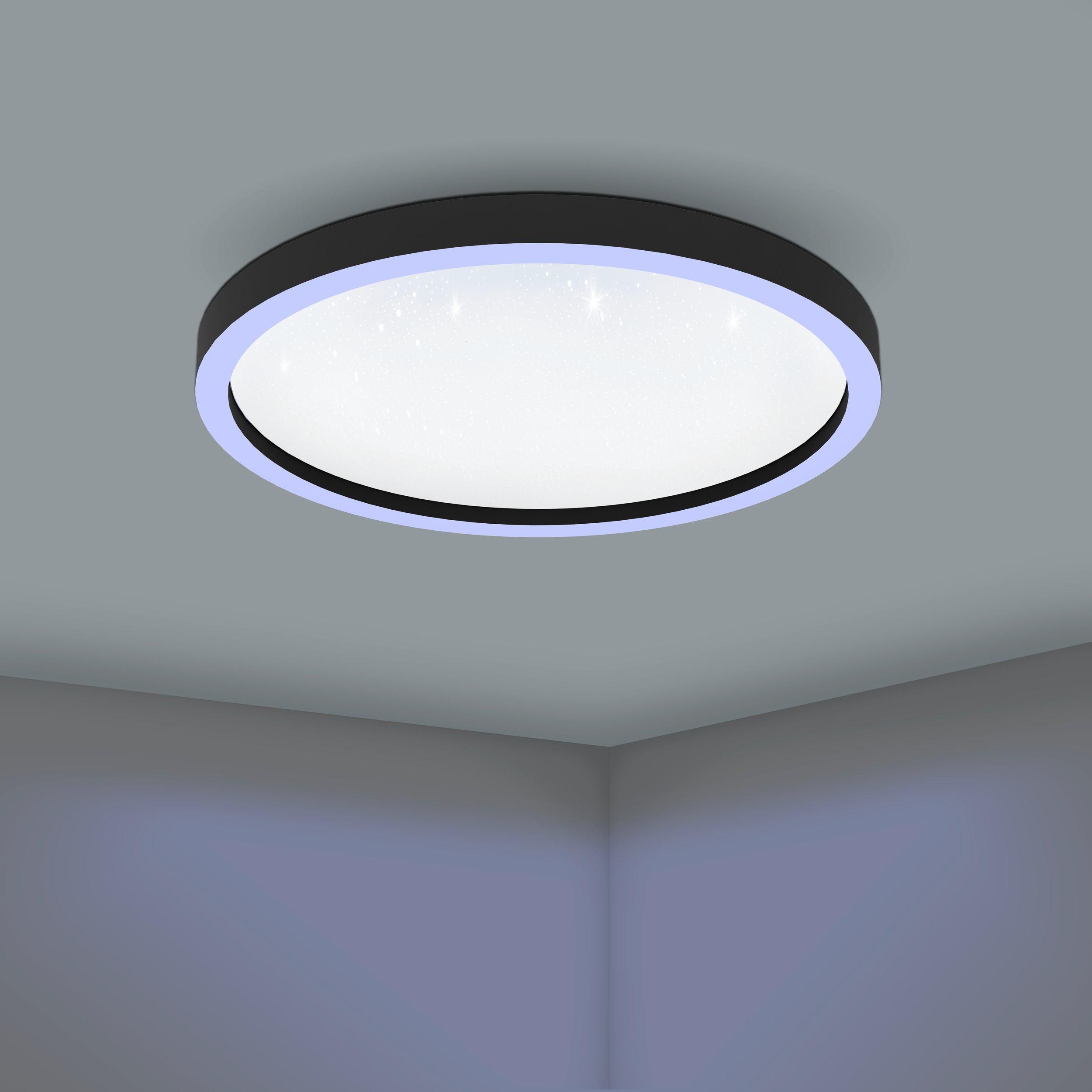 Plafonnier plastique noir MONTEMORELOS-Z LED INT 1X34,5W
