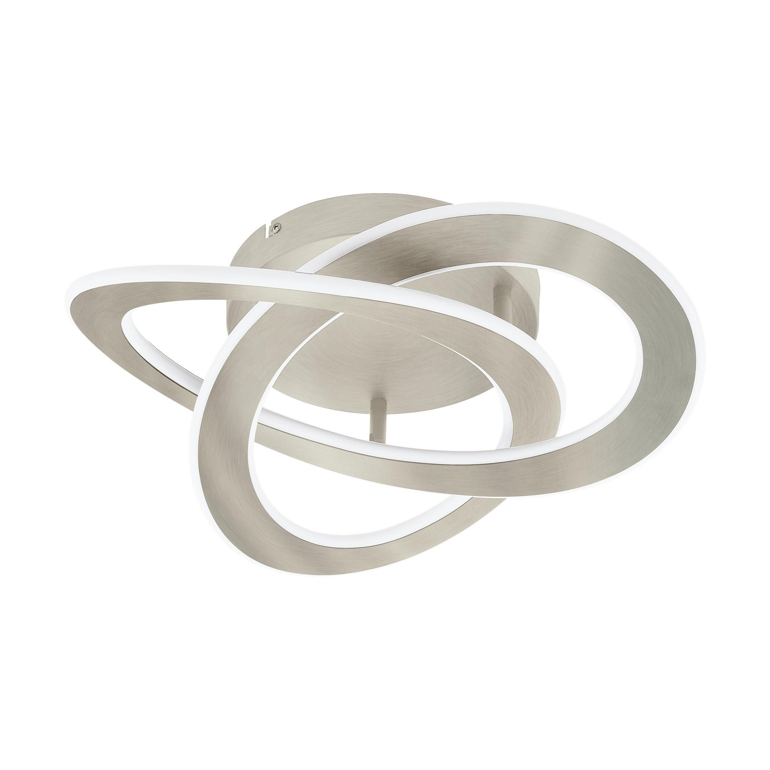 Plafonnier LED ROLIMARE argenté Ø42cm