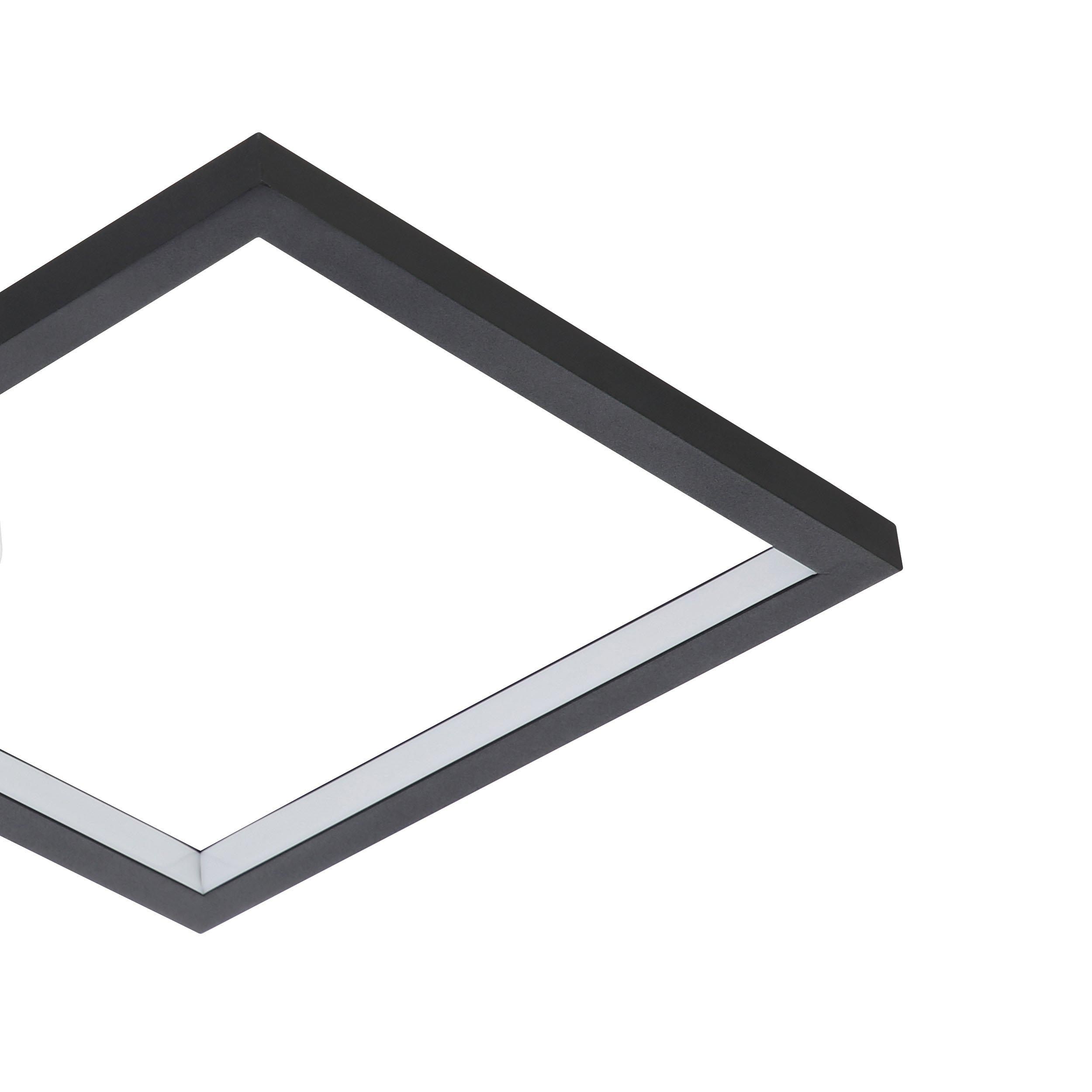 Plafonnier LED dimmable GAFARES noir/blanc L40,5cm