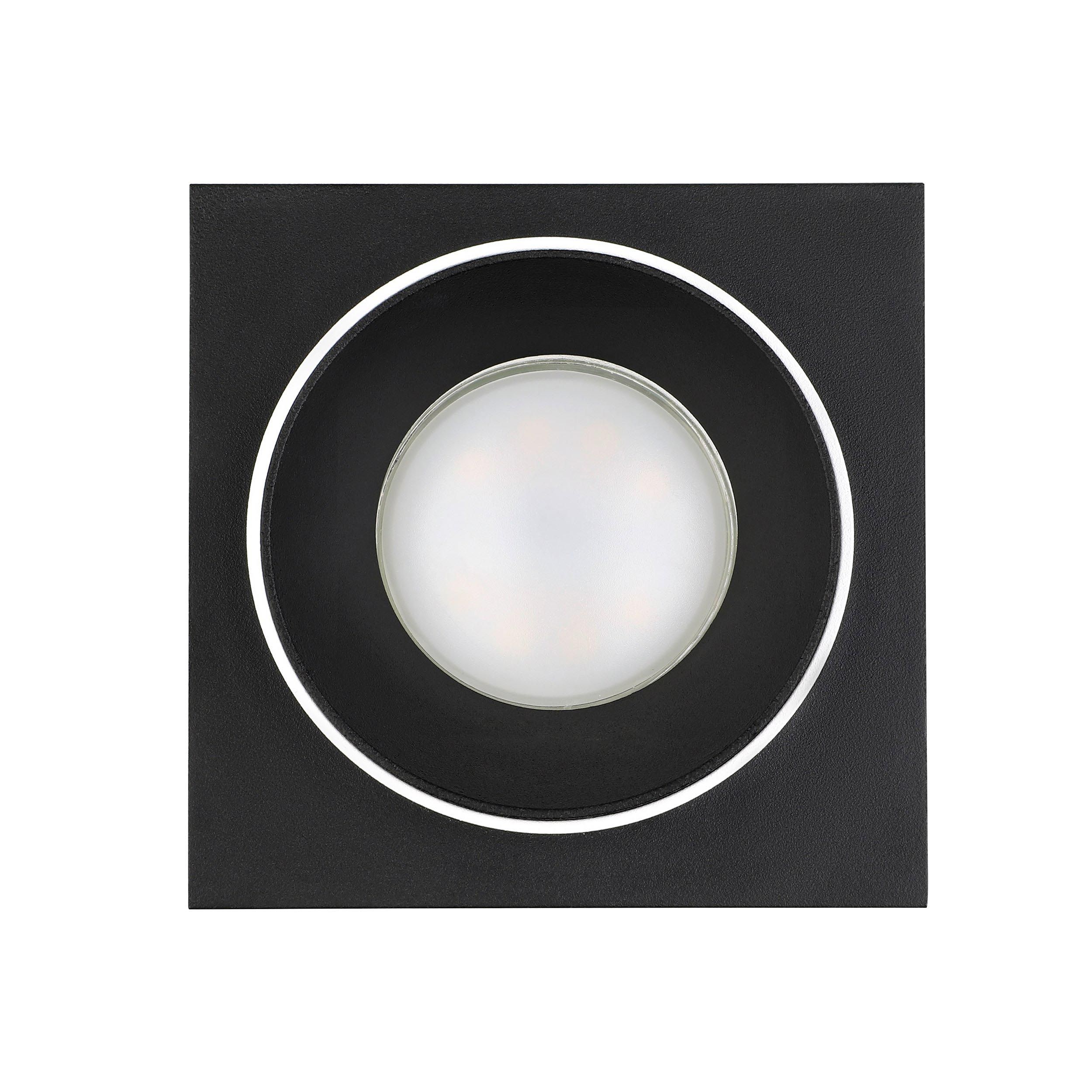 Spot à encastrer rond CAROSSO noir Ø9,3cm