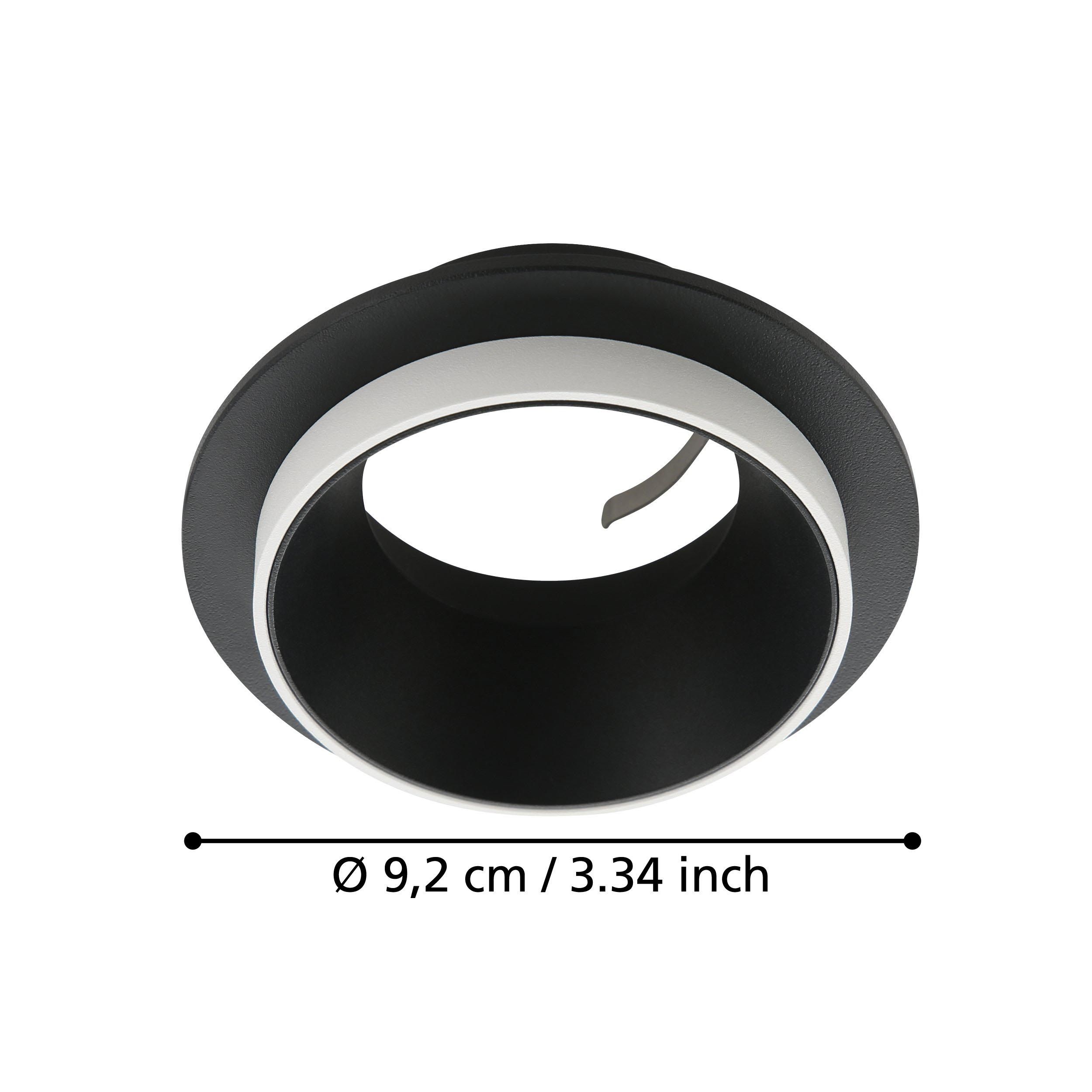 Spot à encastrer rond CAROSSO noir Ø9,3cm