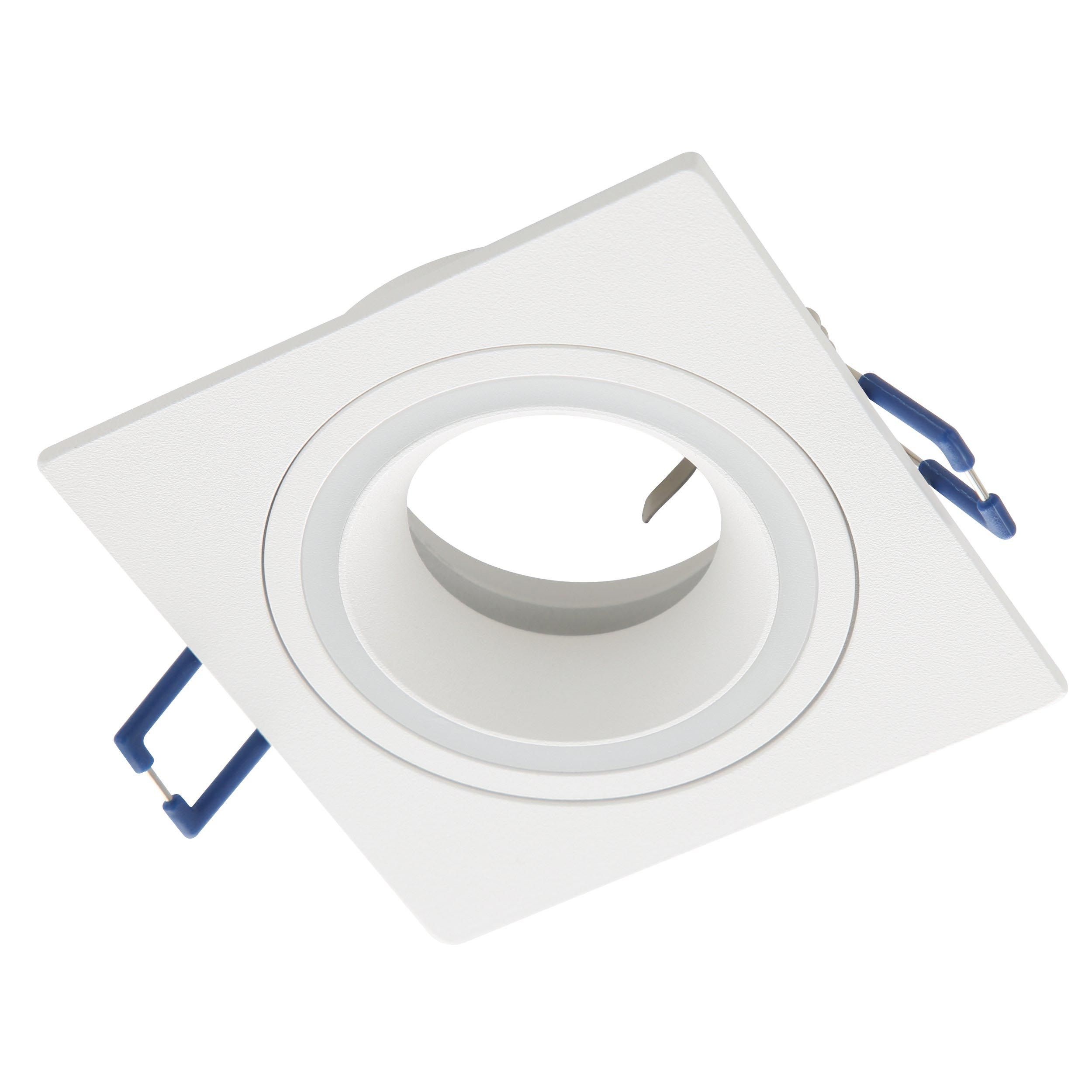 Spot à encastrer carré CAROSSO blanc Ø9,3cm