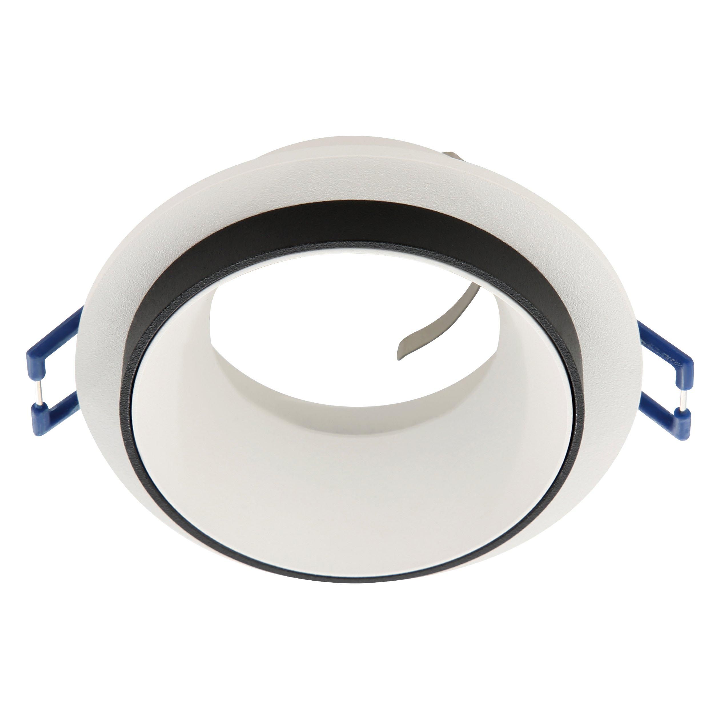 Spot à encastrer rond CAROSSO blanc/noir Ø9,3cm