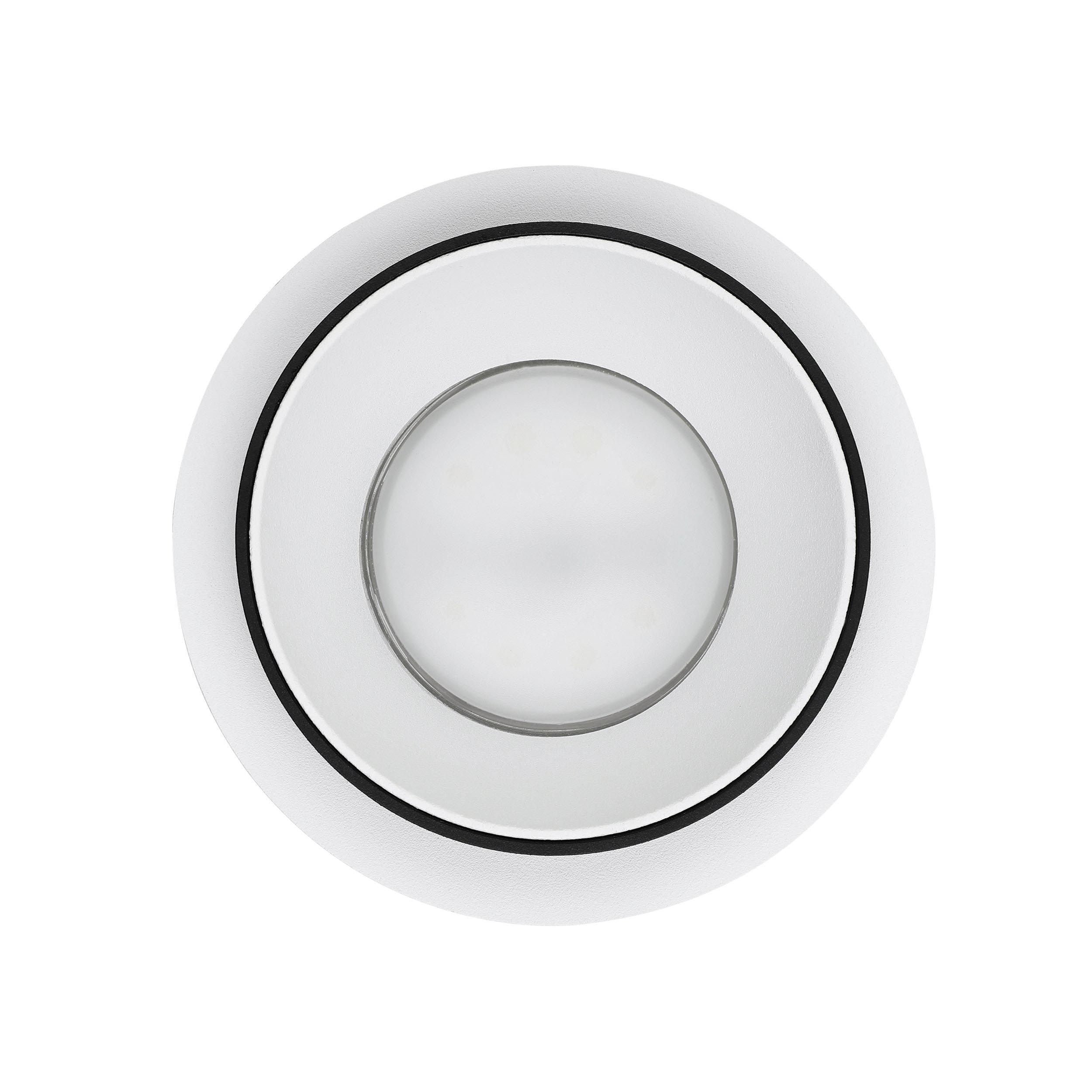 Spot à encastrer rond CAROSSO blanc/noir Ø9,3cm