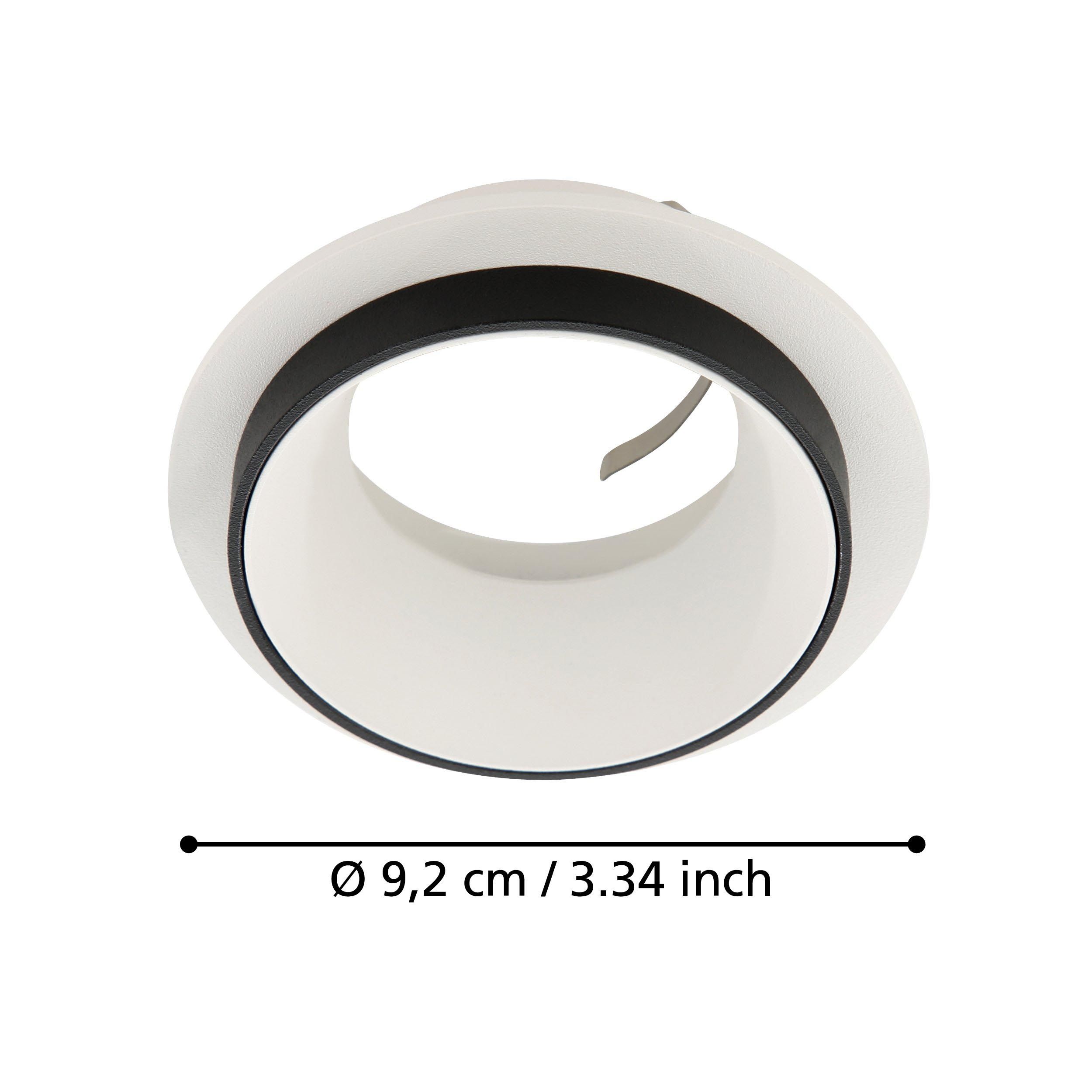 Spot à encastrer rond CAROSSO blanc/noir Ø9,3cm