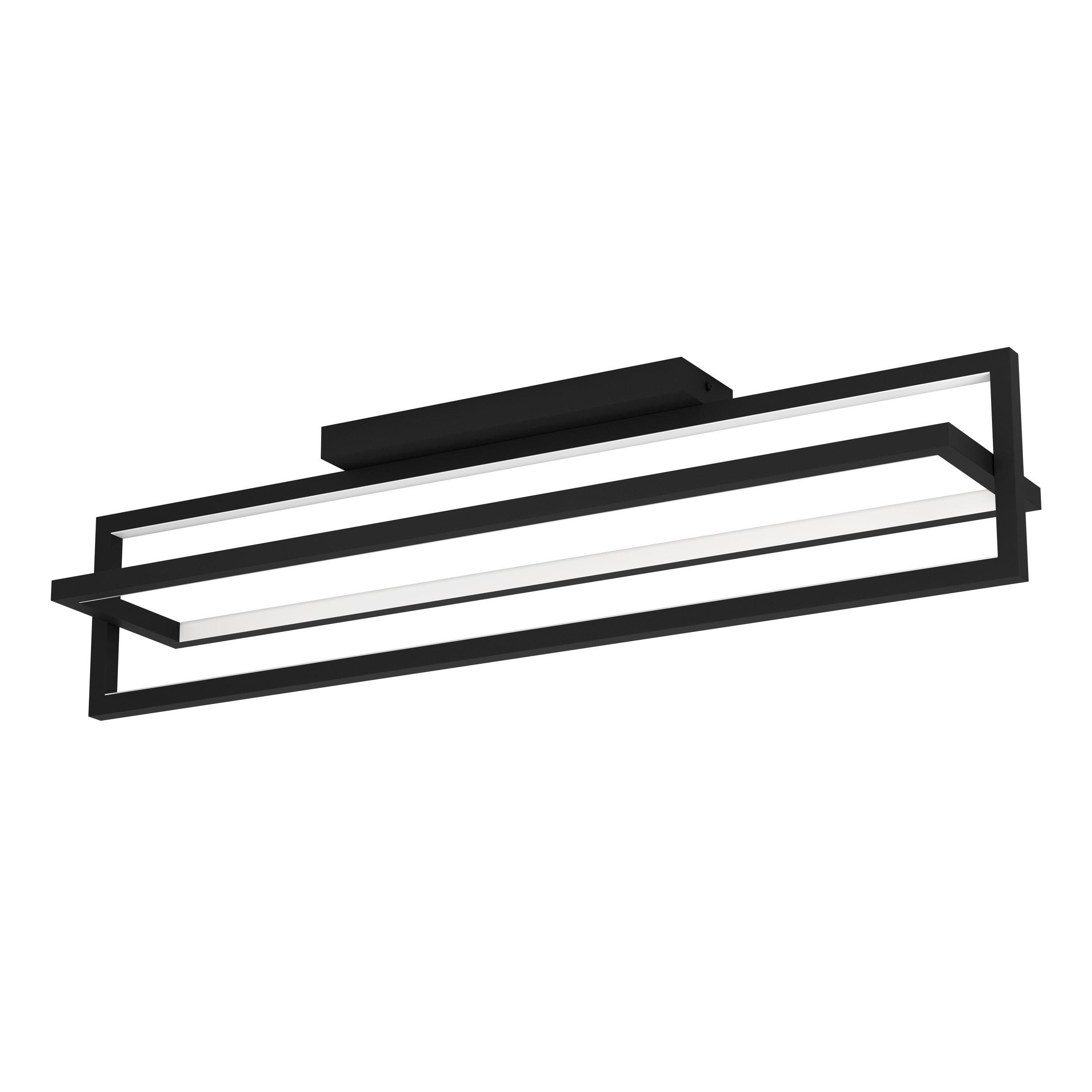 Plafonnier LED dimmable SIBERIA noir L78cm