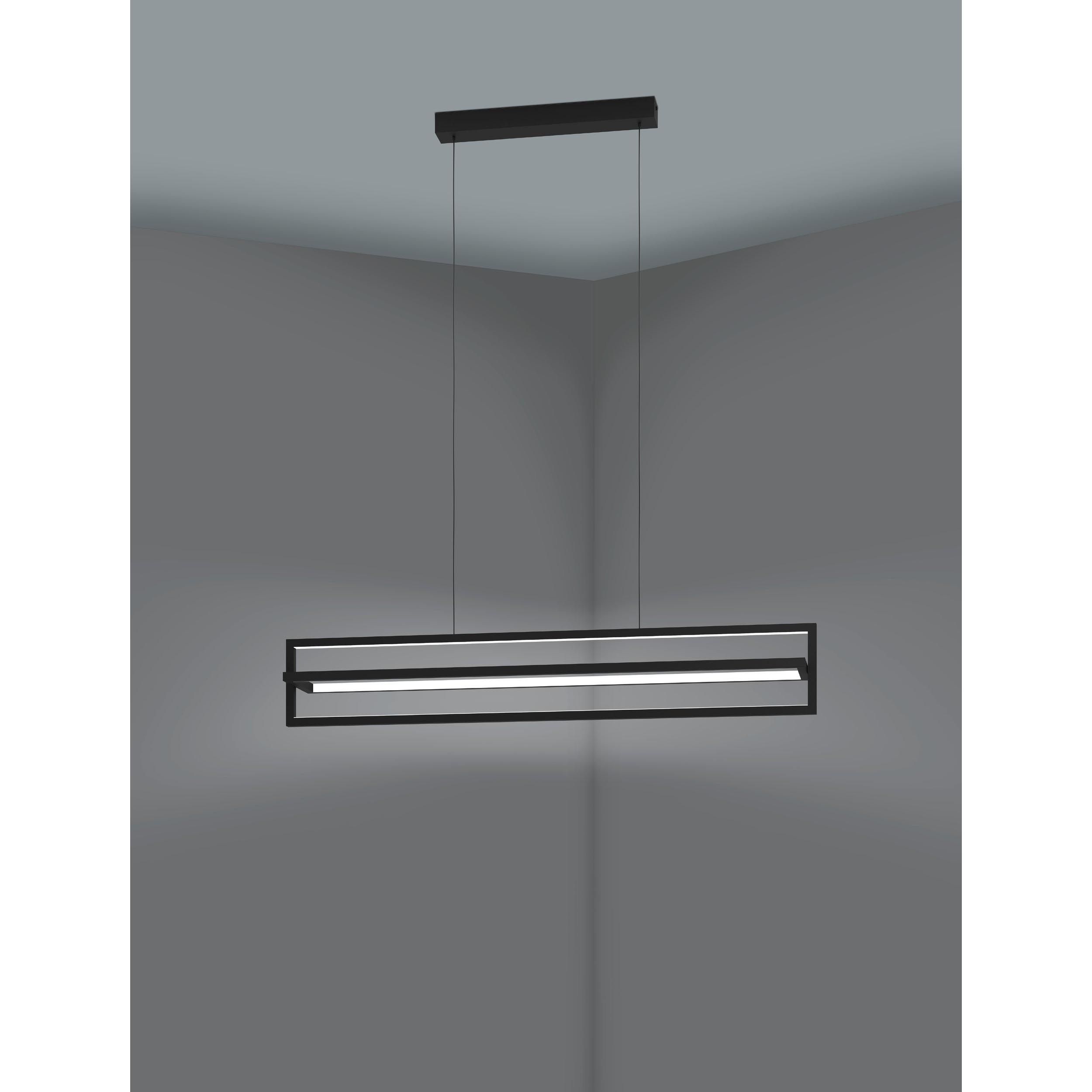 Suspension LED dimmable SIBERIA noir L78cm