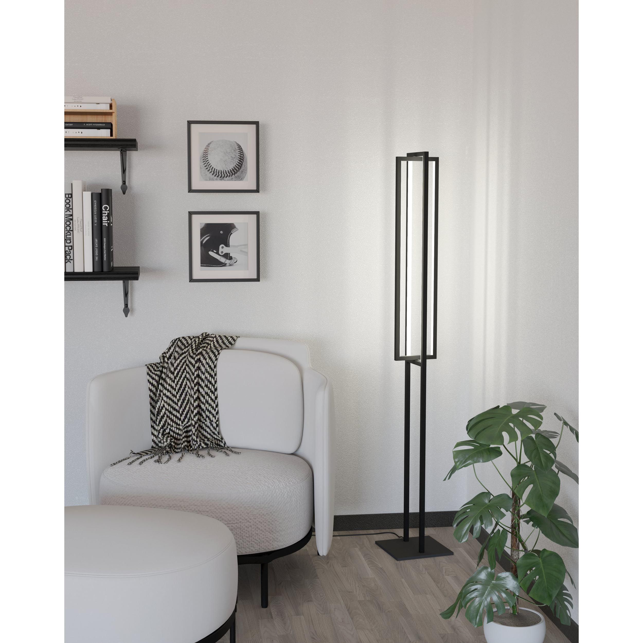 Lampadaire LED dimmable SIBERIA noir H133cm