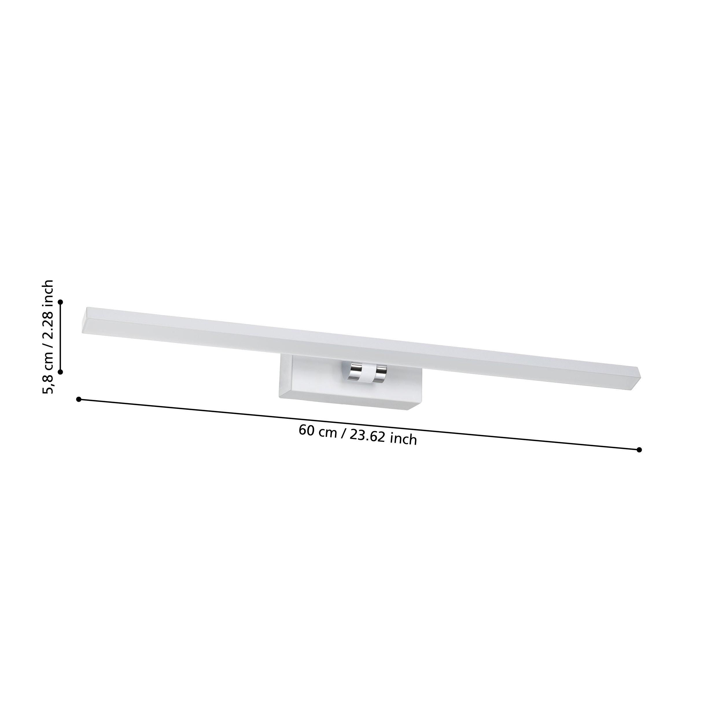 Applique LED dimmable VERDELLO argenté L60cm