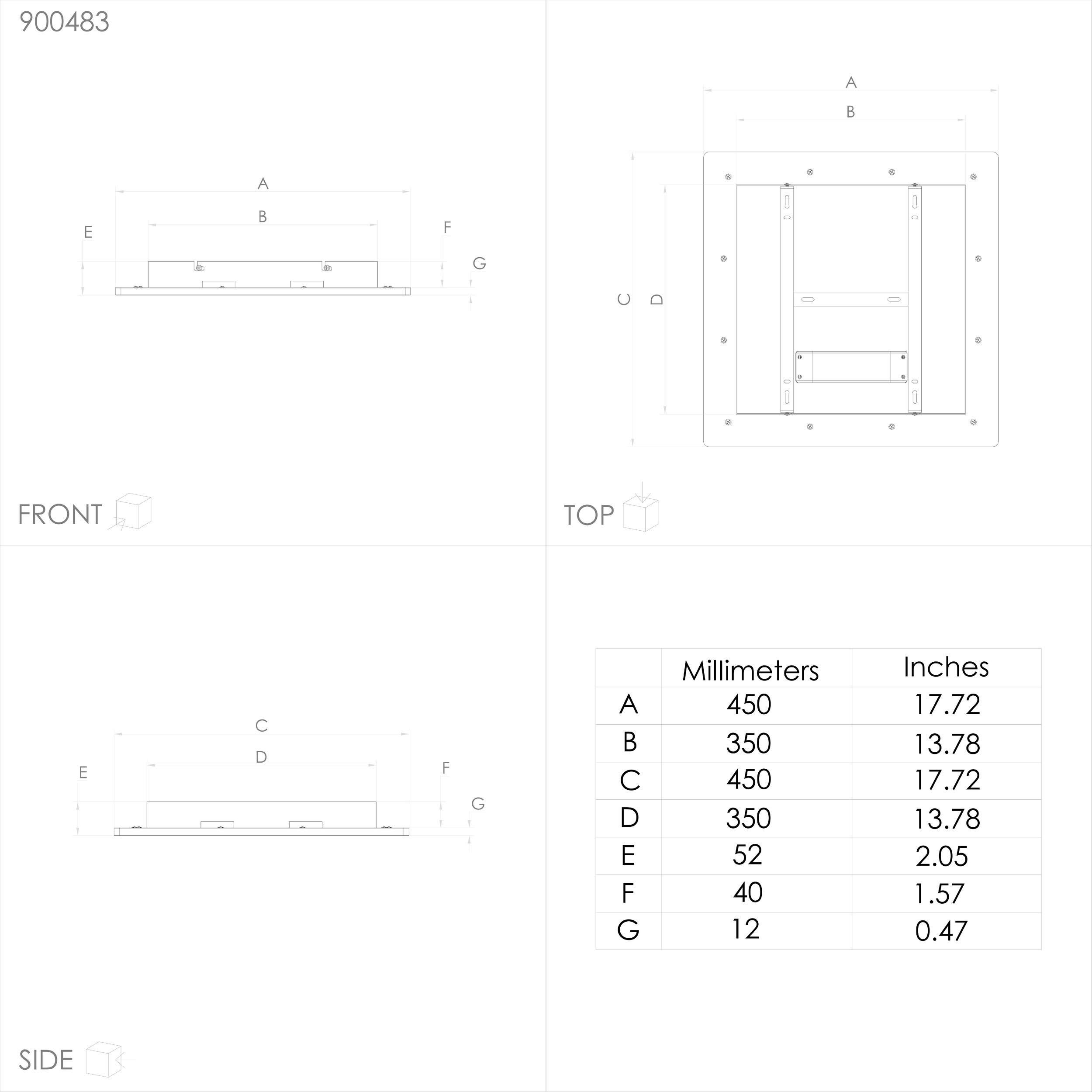 Plafonnier LED dimmable PADROGIANO-Z blanc L45cm