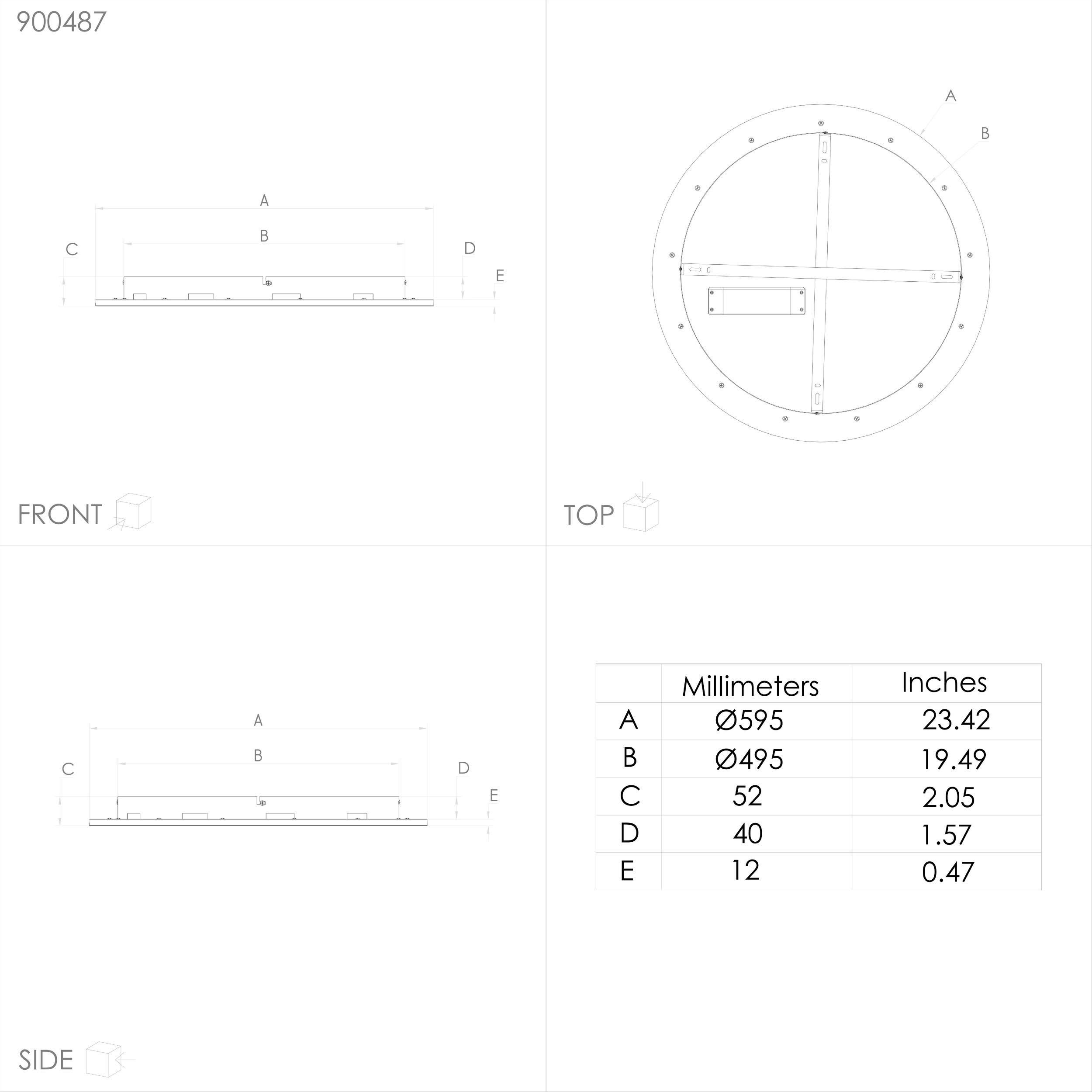 Plafonnier LED dimmable PADROGIANO-Z blanc Ø59,5cm