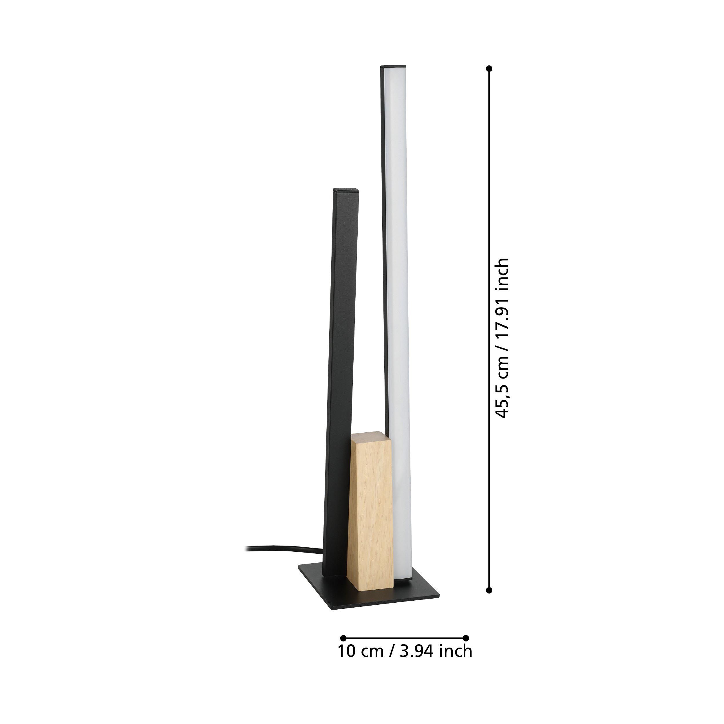 Lampe à poser LED PANAGRIA noir HT45,5cm