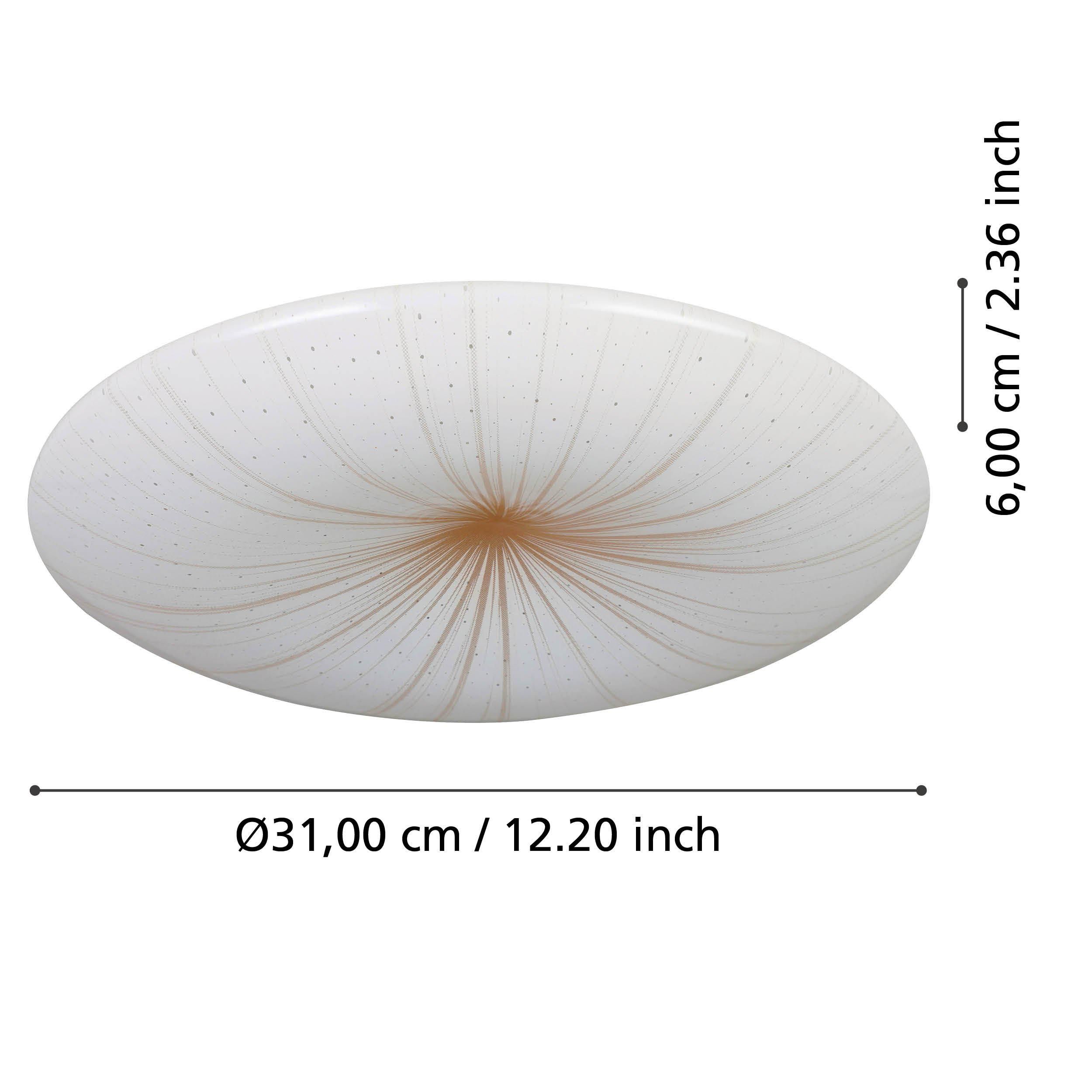 Plafonnier NIEVES 1 blanc Ø31cm