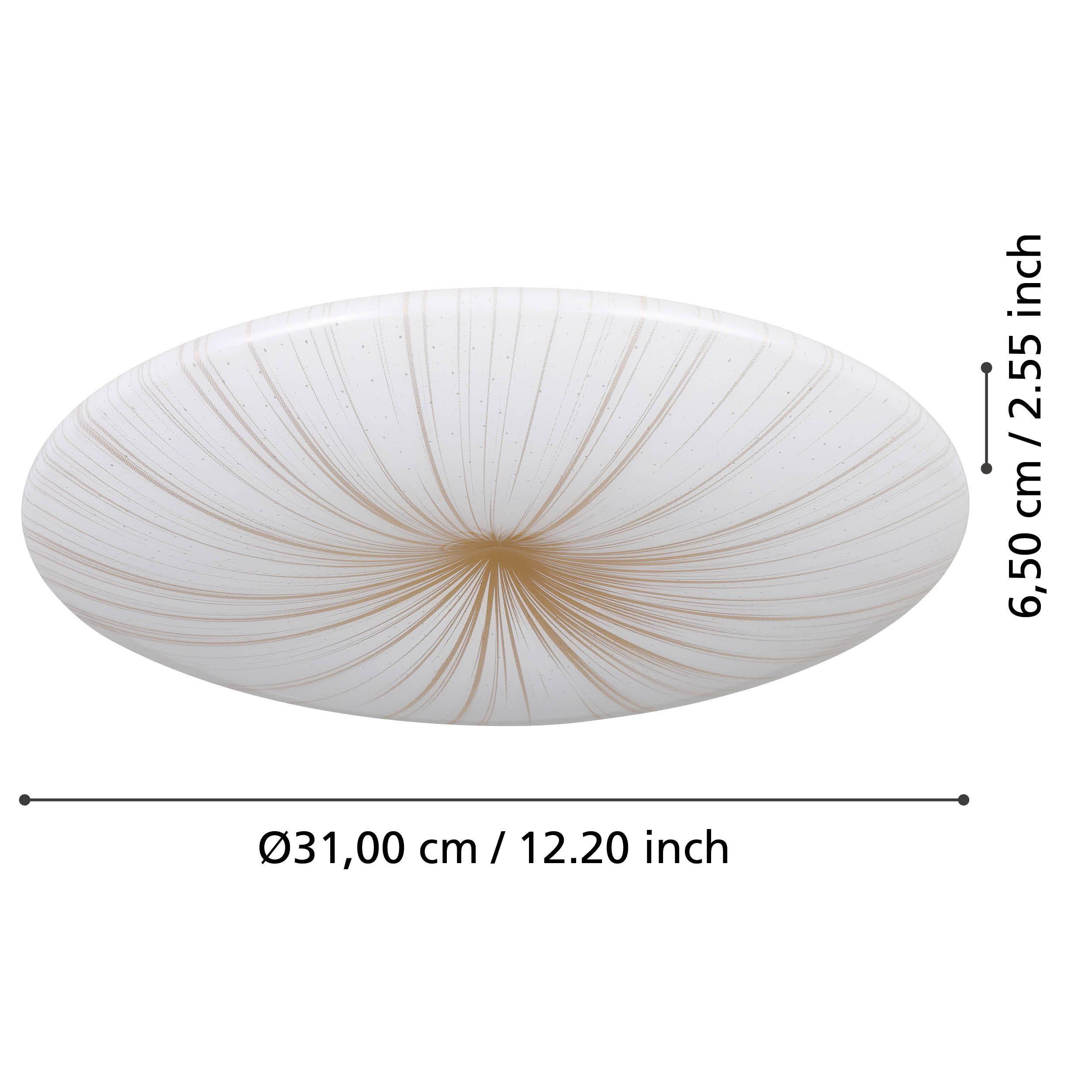 Plafonnier NIEVES 1 blanc Ø41cm