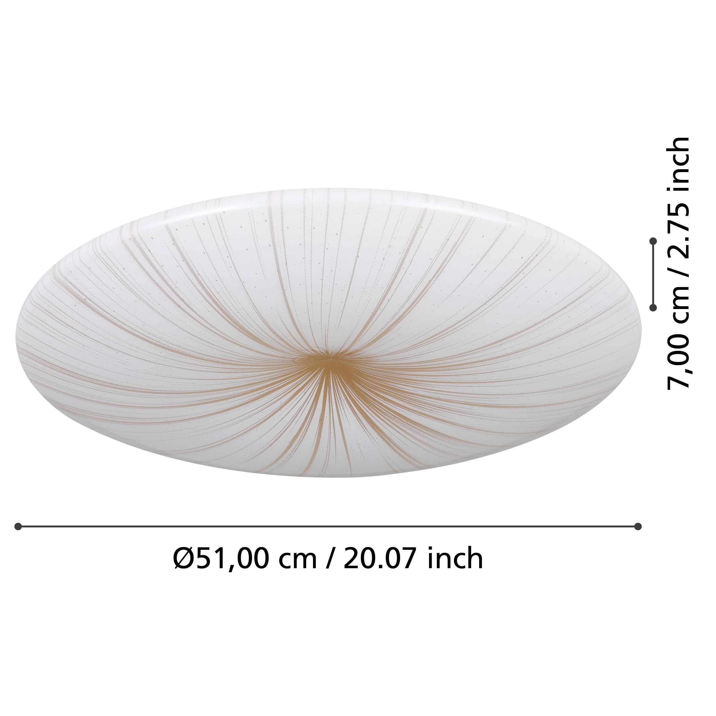 Plafonnier NIEVES 1 blanc Ø51cm