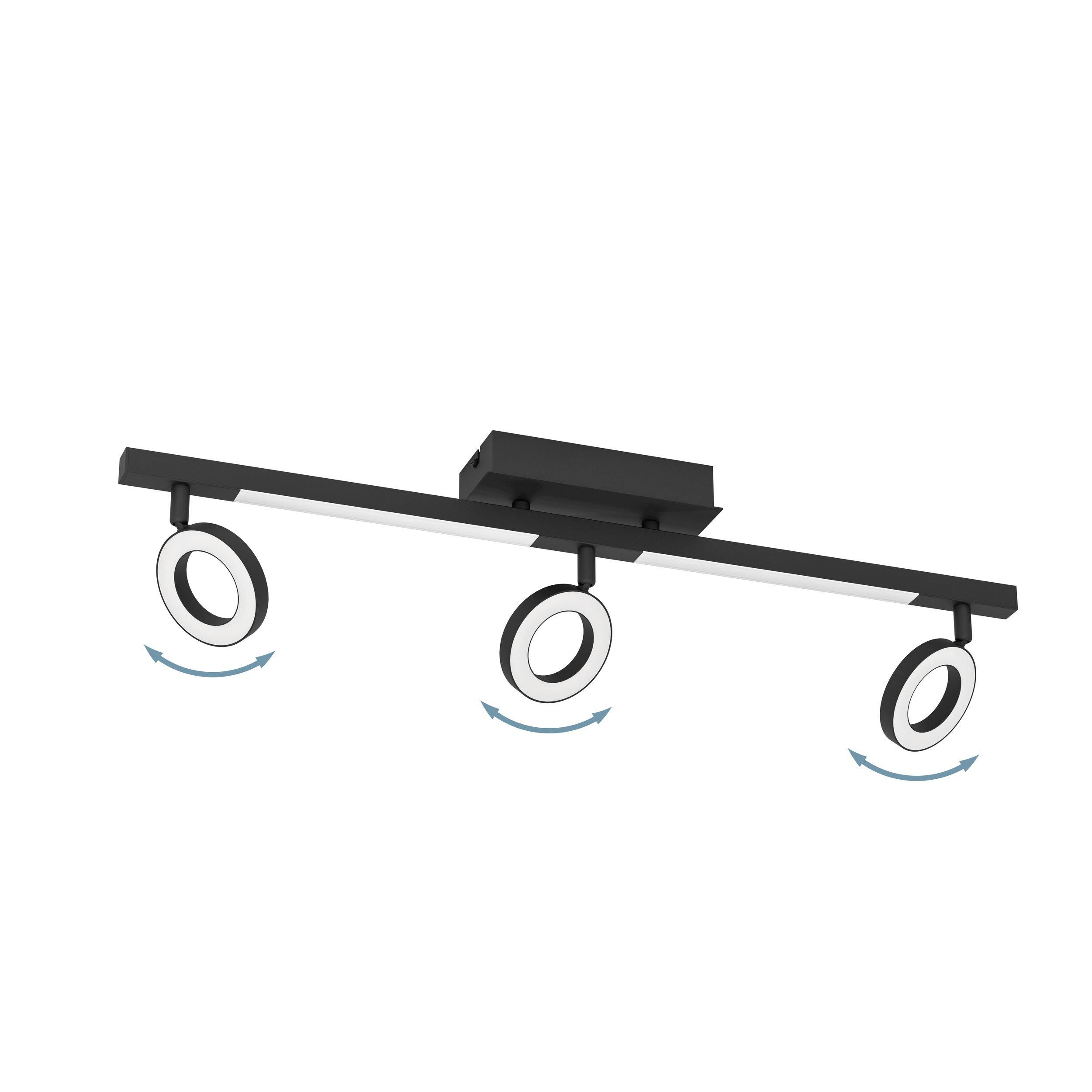 Réglette LED CARDILLIO noir L68,5cm