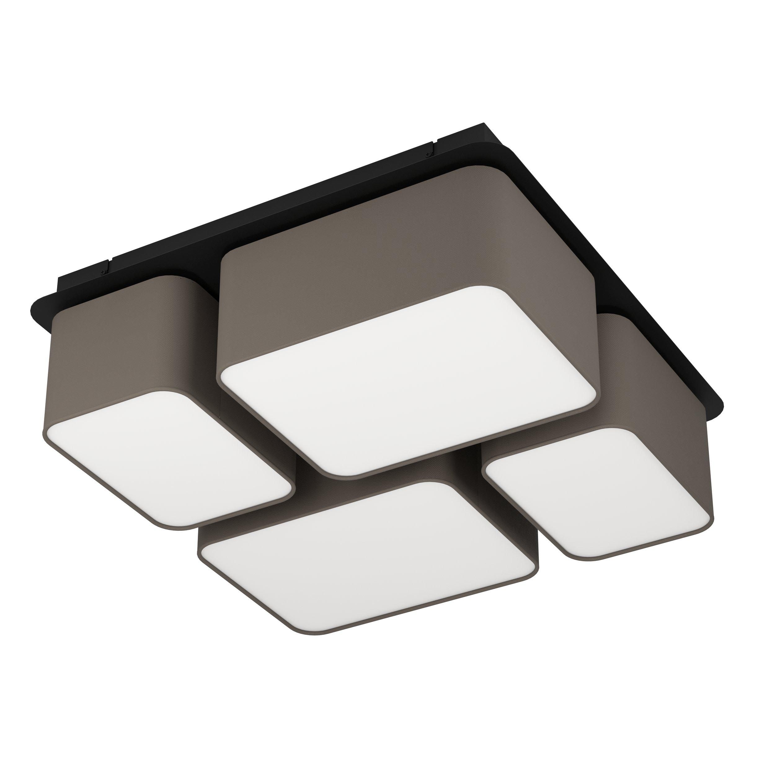 Plafonnier MORDAZO noir L51cm