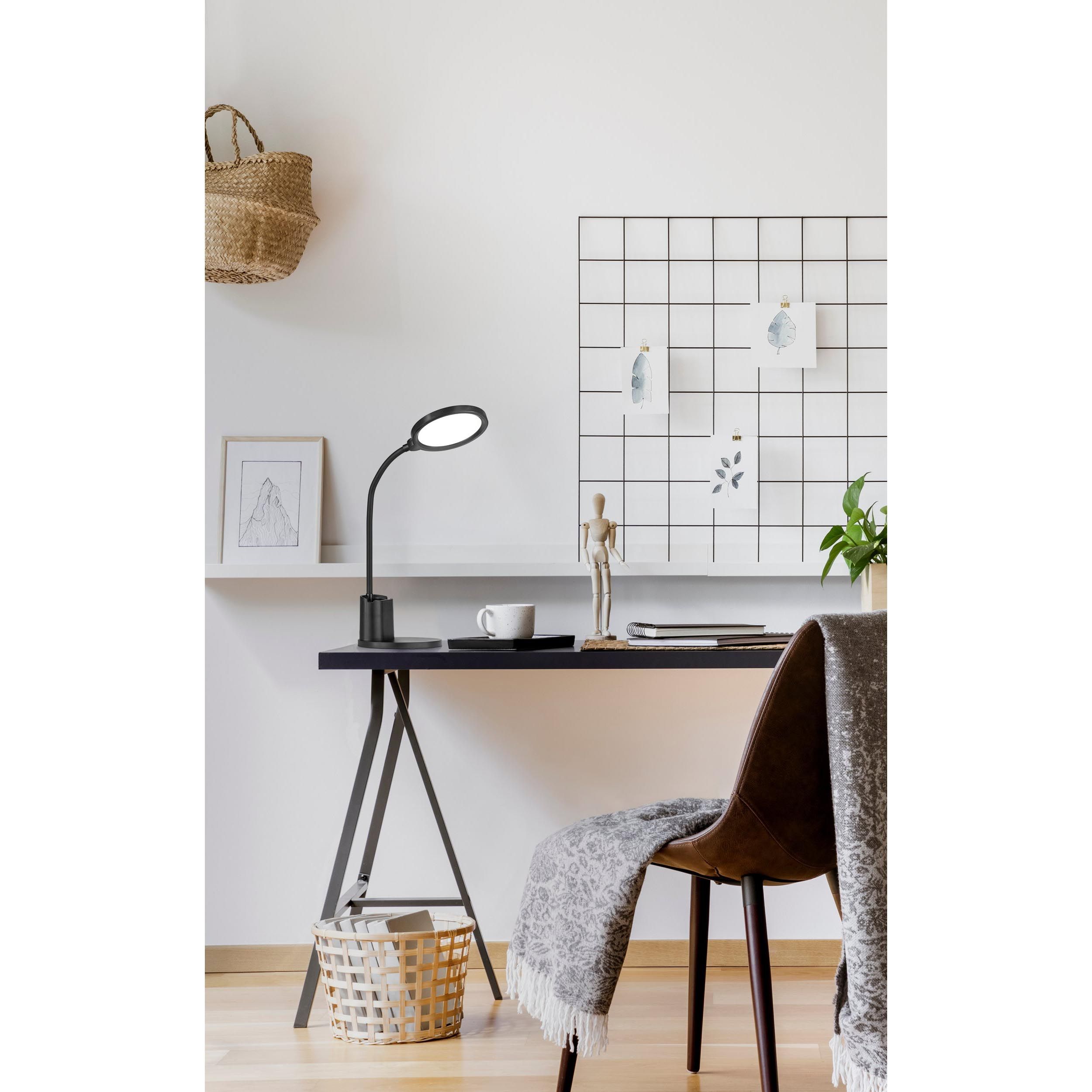 Lampe de bureau LED dimmable BROLINI noir H55cm