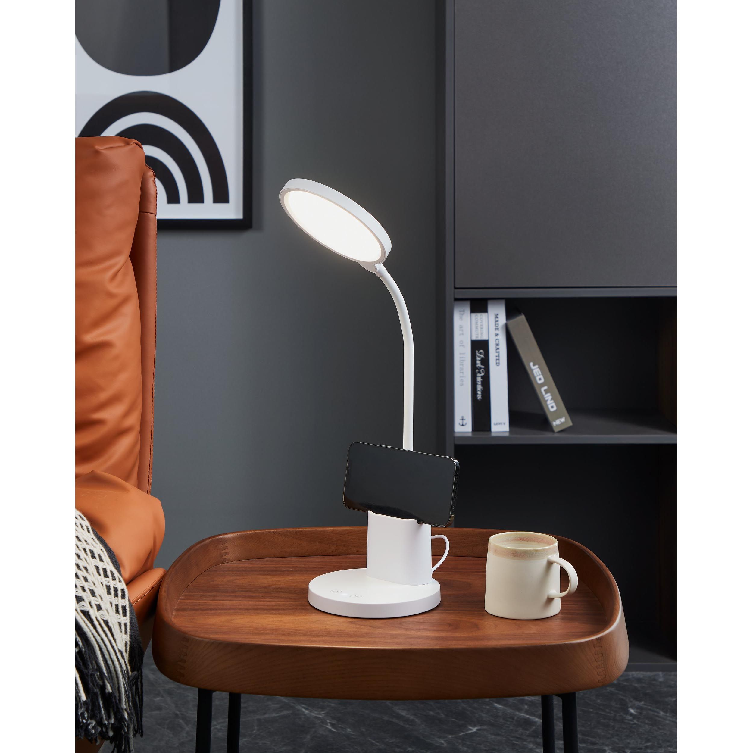 Lampe de bureau LED dimmable BROLINI blanc H55cm