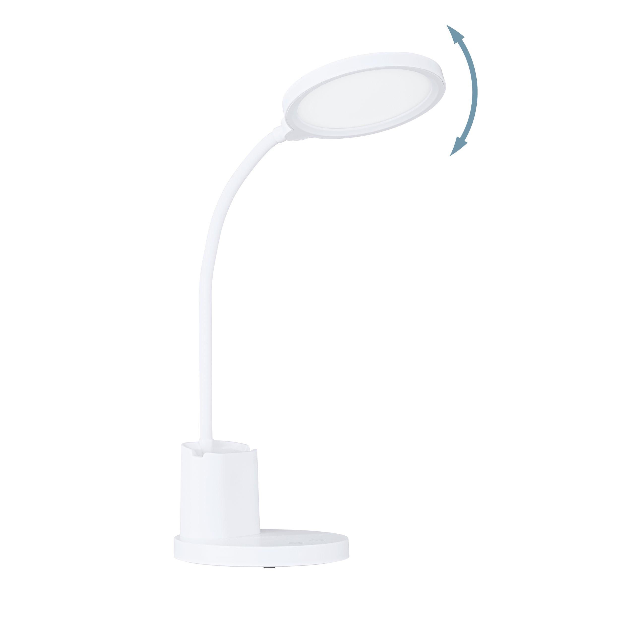 Lampe de bureau LED dimmable BROLINI blanc H55cm